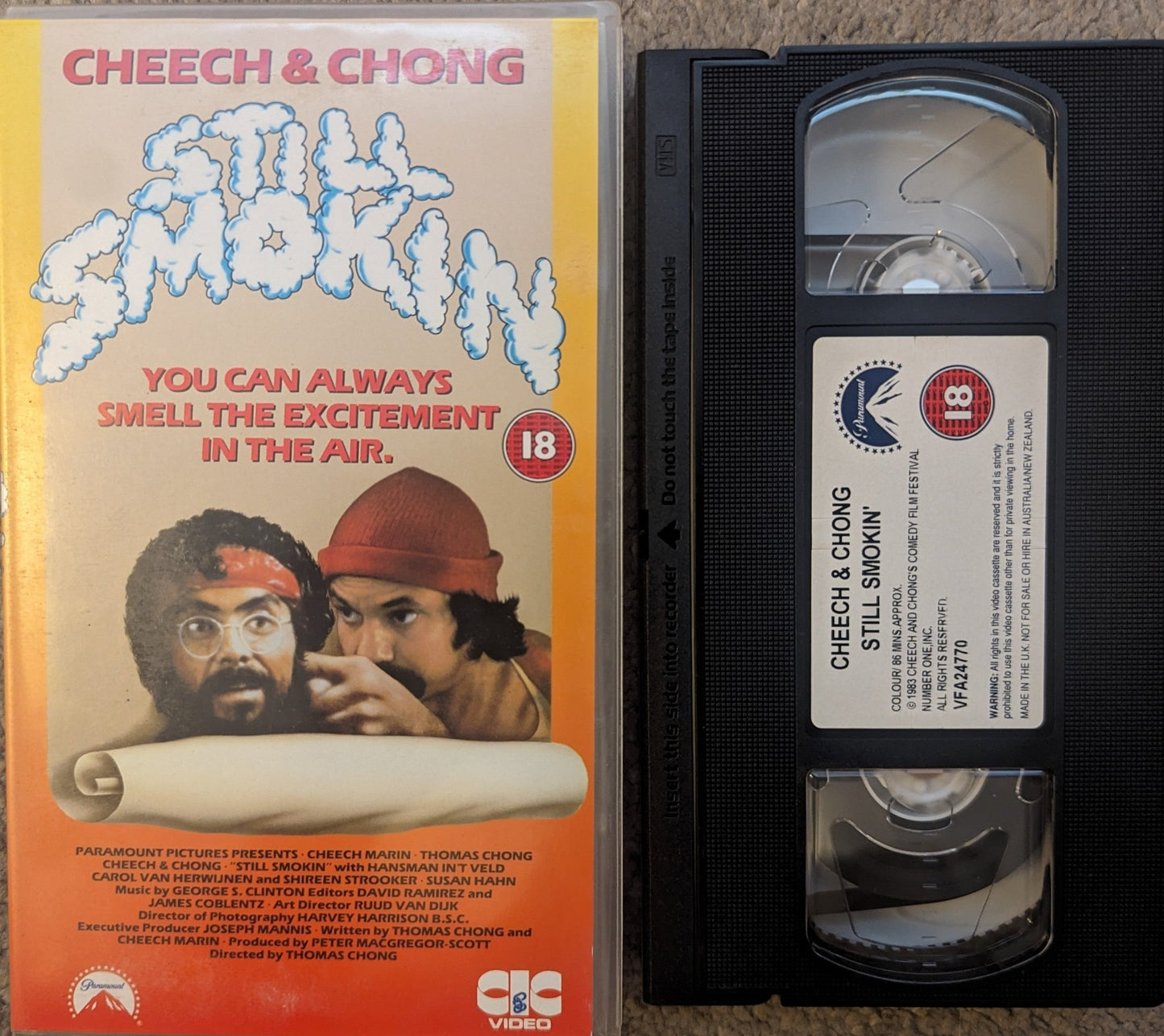 Cheech & Chong Still Smokin (1983) VHS Video - Flippin Retro Video Shop