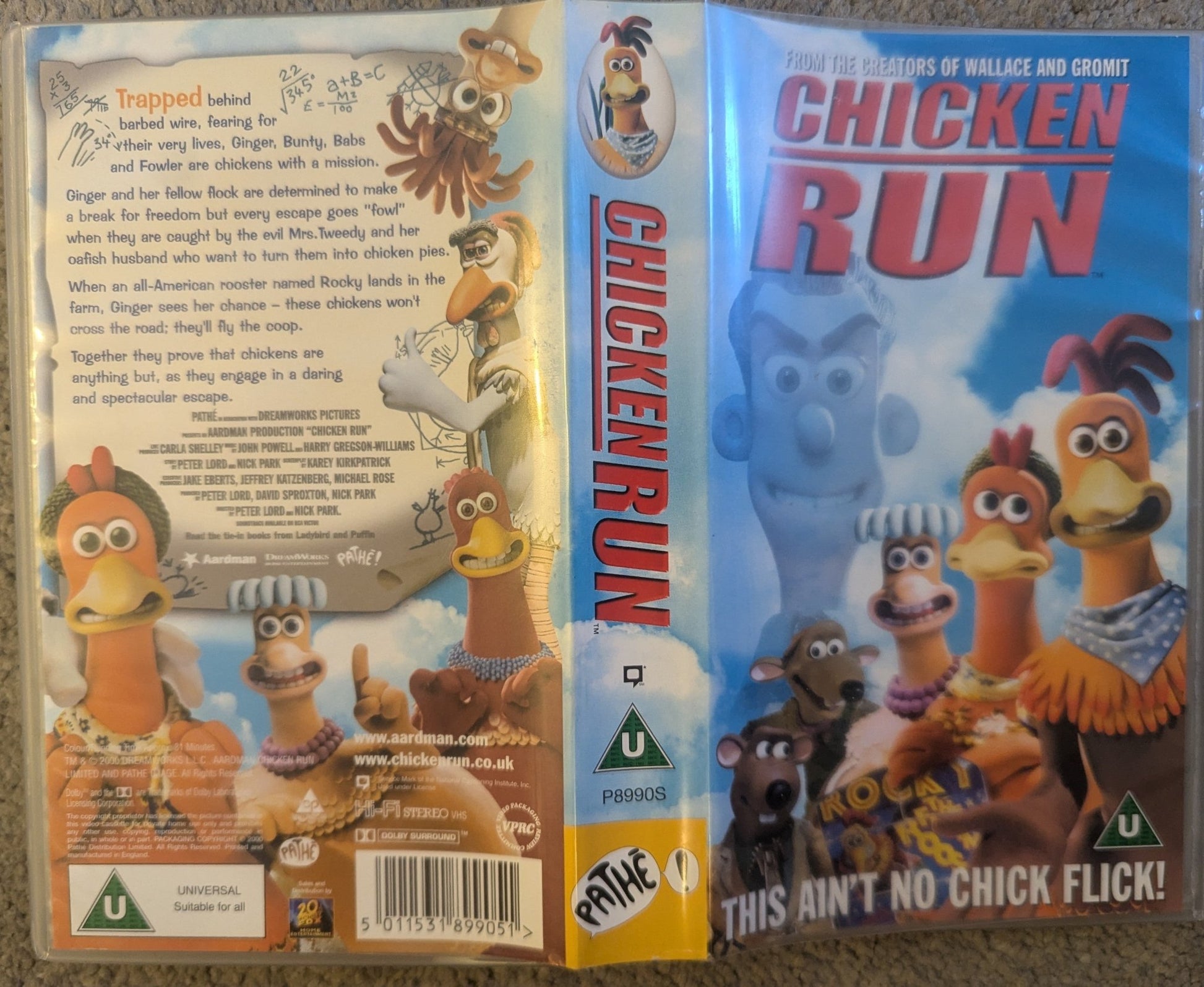 Chicken Run (2000) VHS Video - Flippin Retro Video Shop