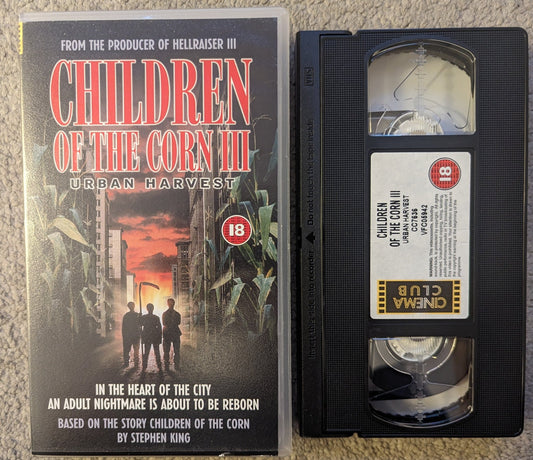 Children Of The Corn 3 Urban Harvest (1995) VHS Video - Flippin Retro Video Shop