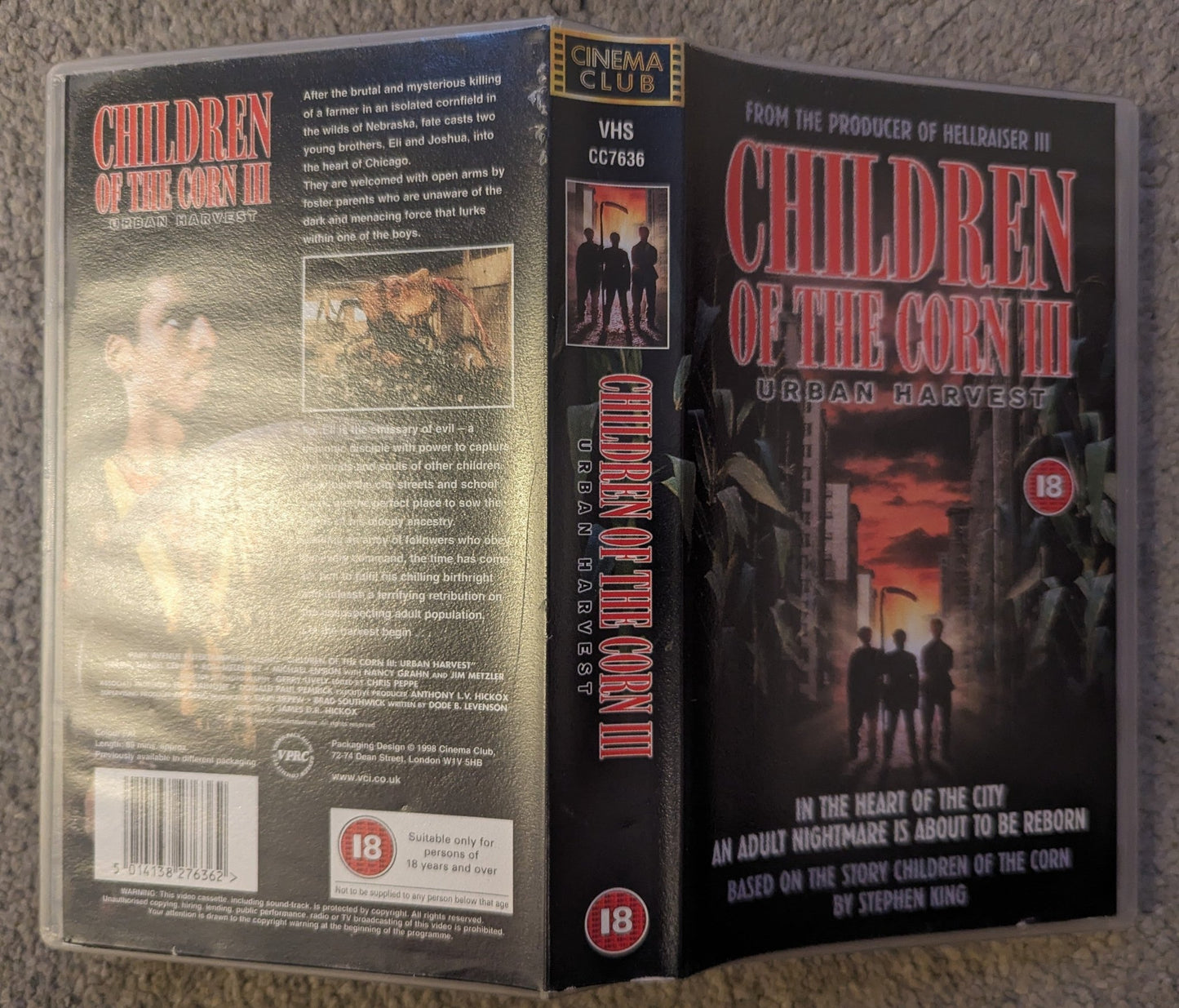 Children Of The Corn 3 Urban Harvest (1995) VHS Video - Flippin Retro Video Shop