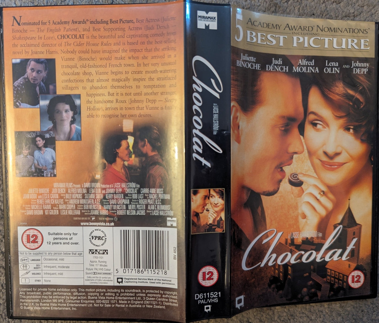 Chocolat (2000) VHS Video - Flippin Retro Video Shop