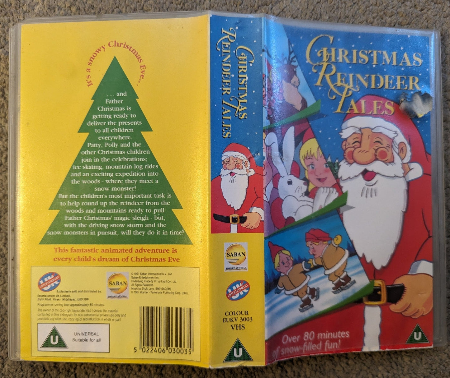 Christmas Reindeer Tales (1988) VHS Video - Flippin Retro Video Shop