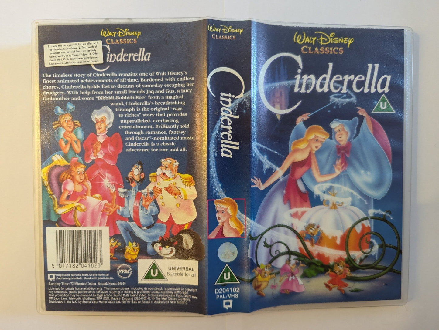 Cinderella (1950) VHS Video - Flippin Retro Video Shop