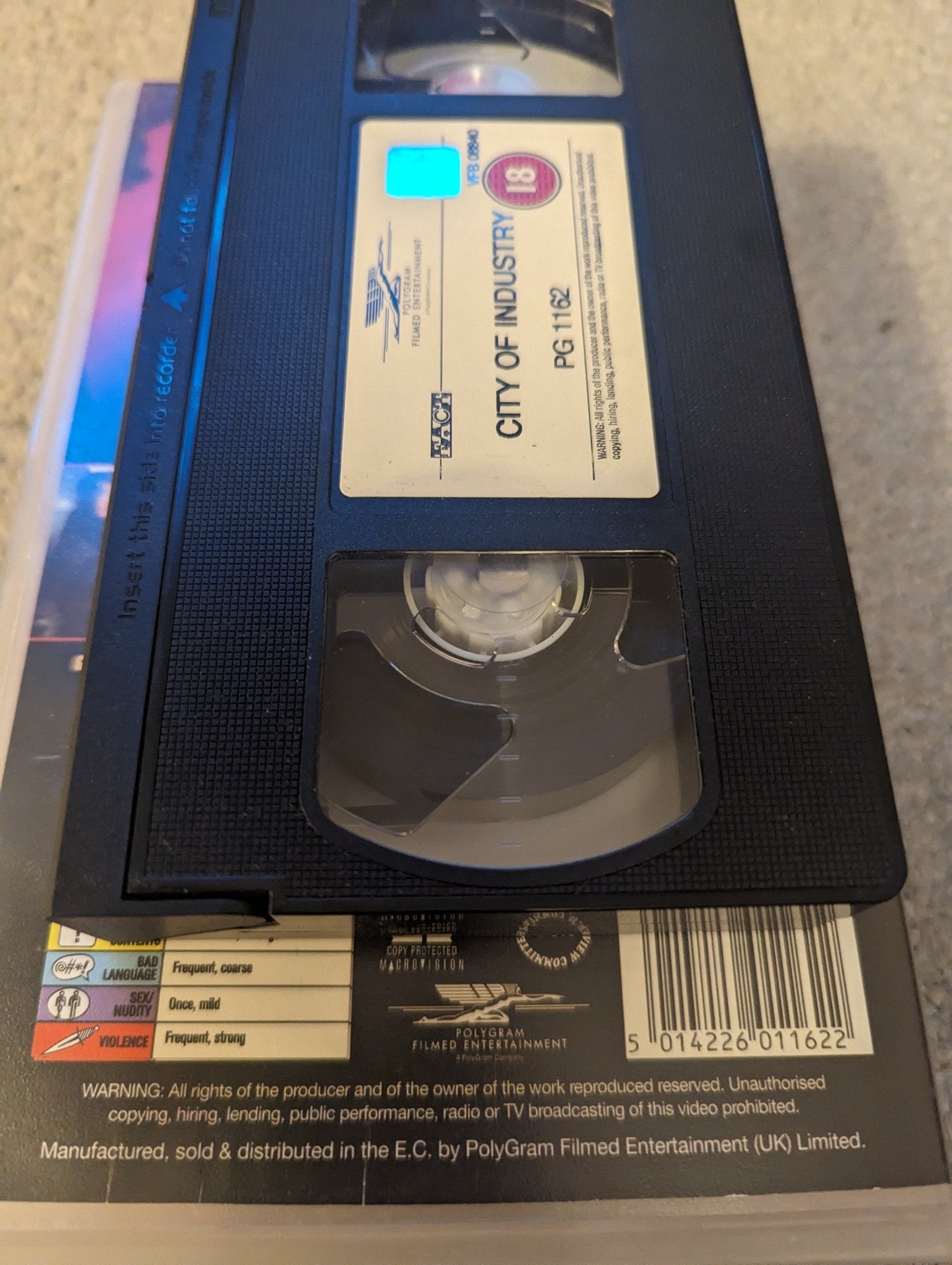 City Of Industry (1997) VHS Video Ex Rental - Flippin Retro Video Shop