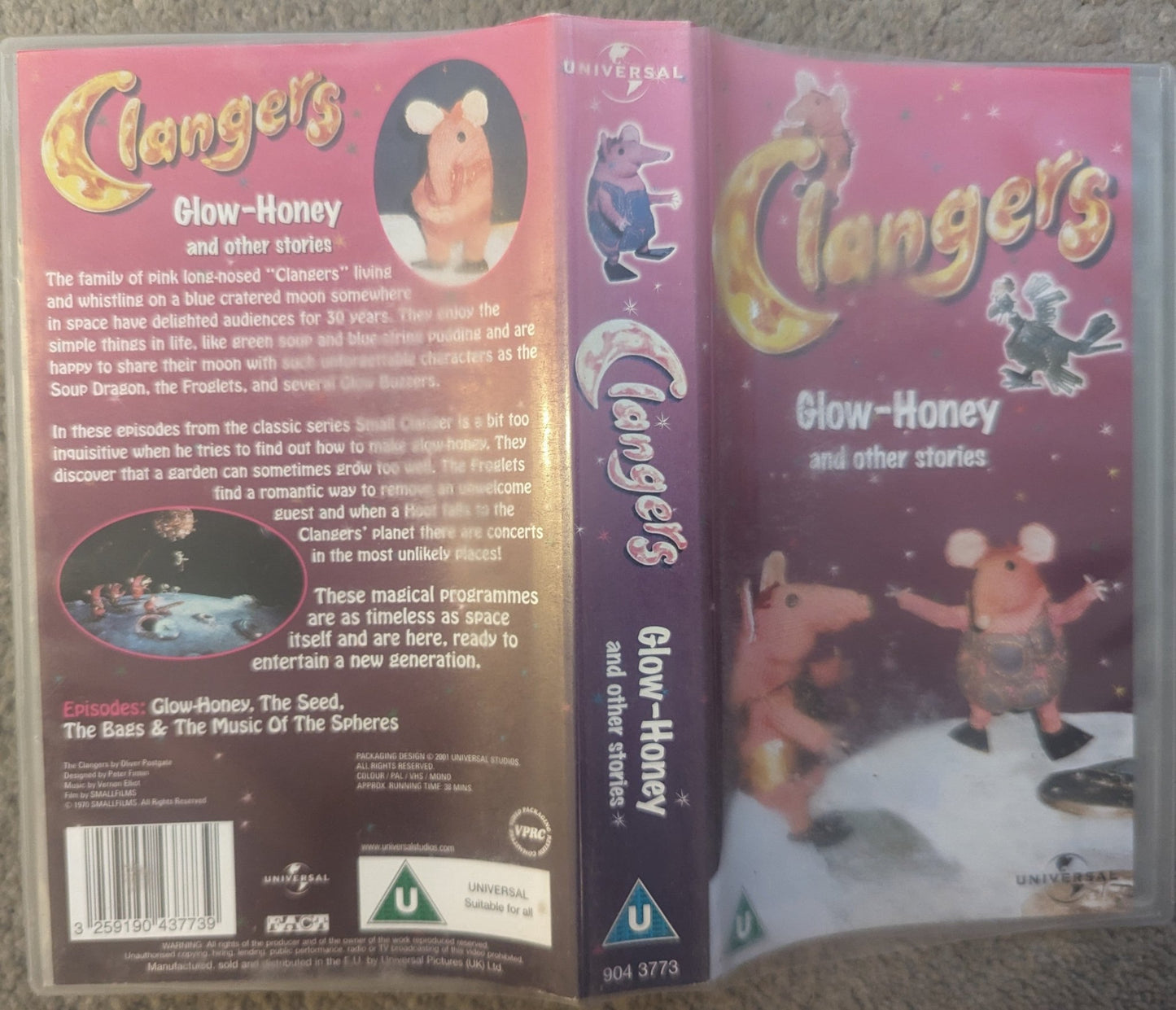 Clangers Glow - Honey VHS Video - Flippin Retro Video Shop