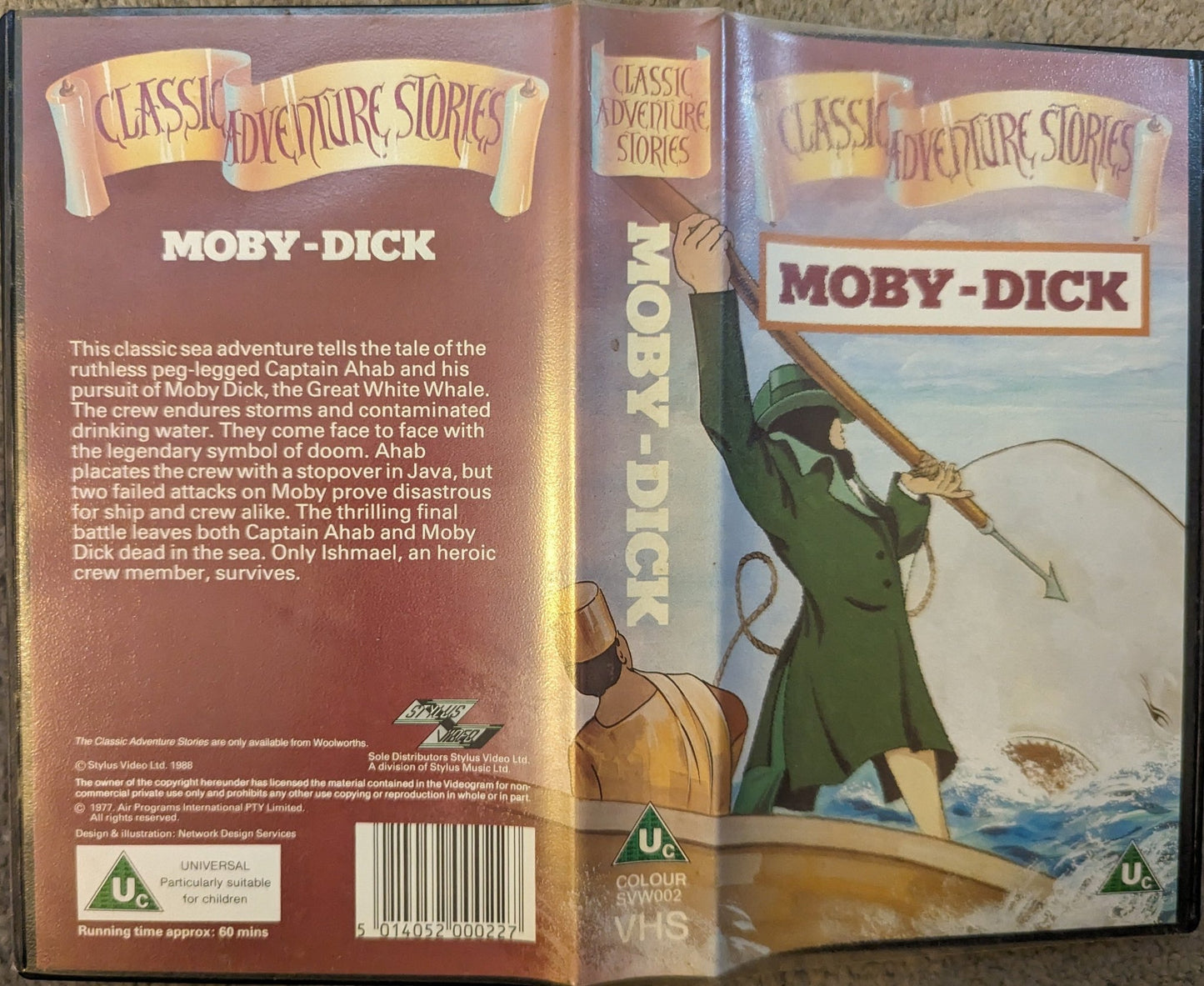 Classic Stories Moby Dick VHS Video - Flippin Retro Video Shop