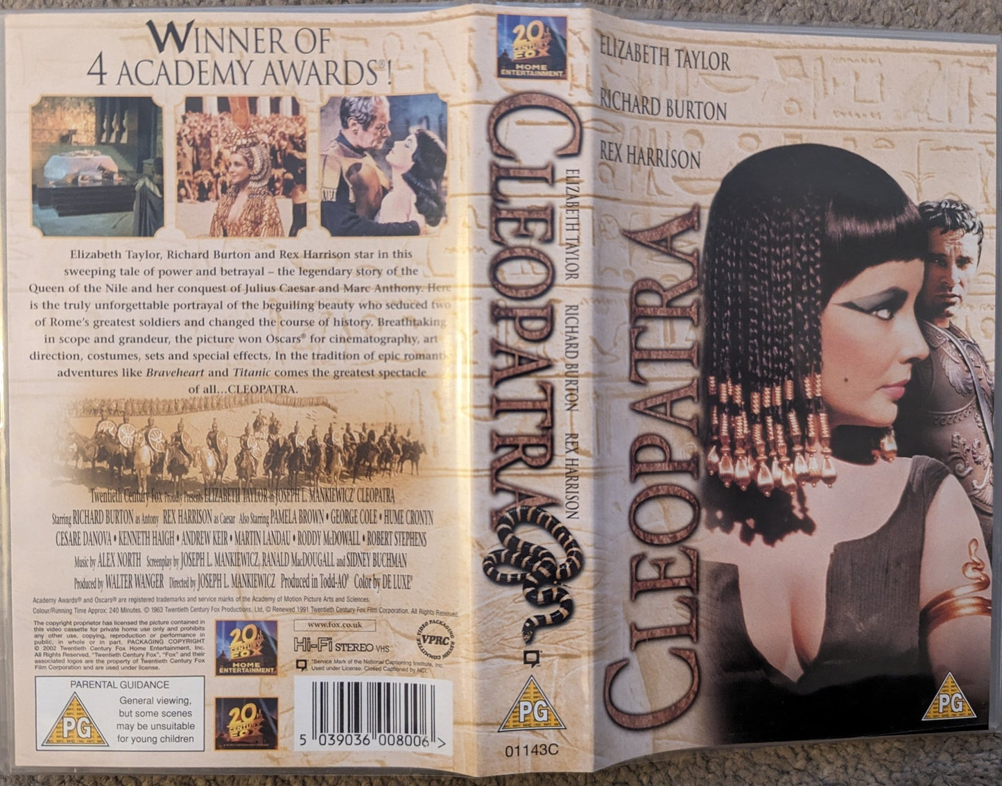 Cleopatra (1963) VHS Video - Flippin Retro Video Shop