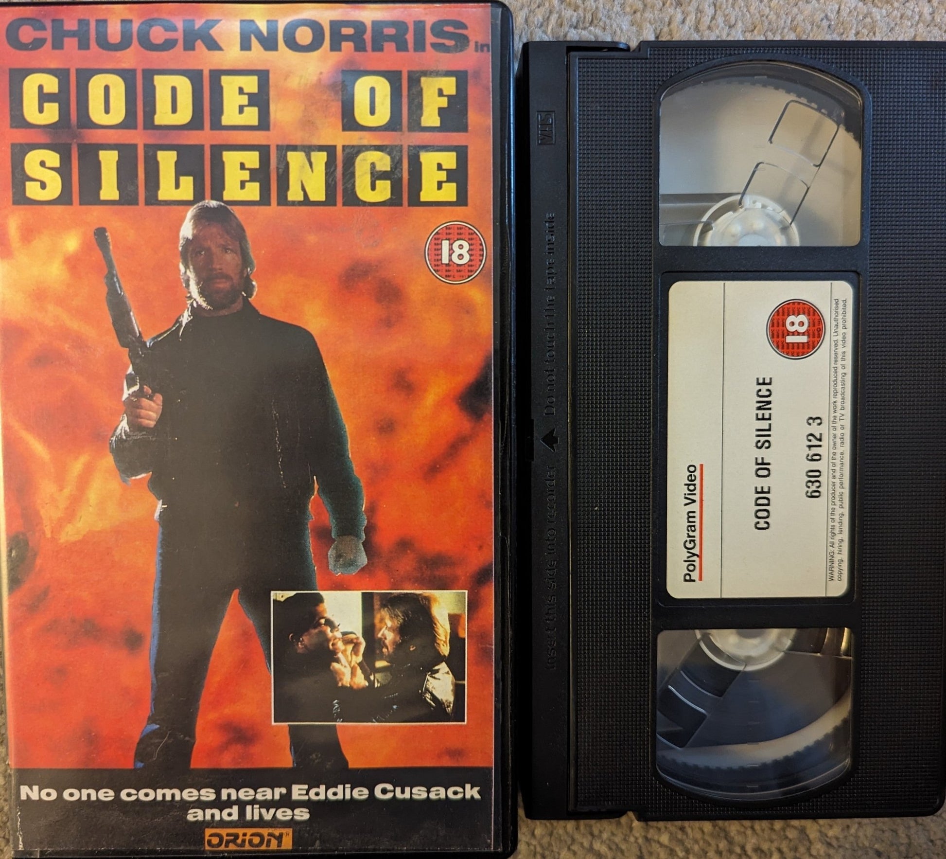 Code Of Silence (1985) VHS Video - Flippin Retro Video Shop