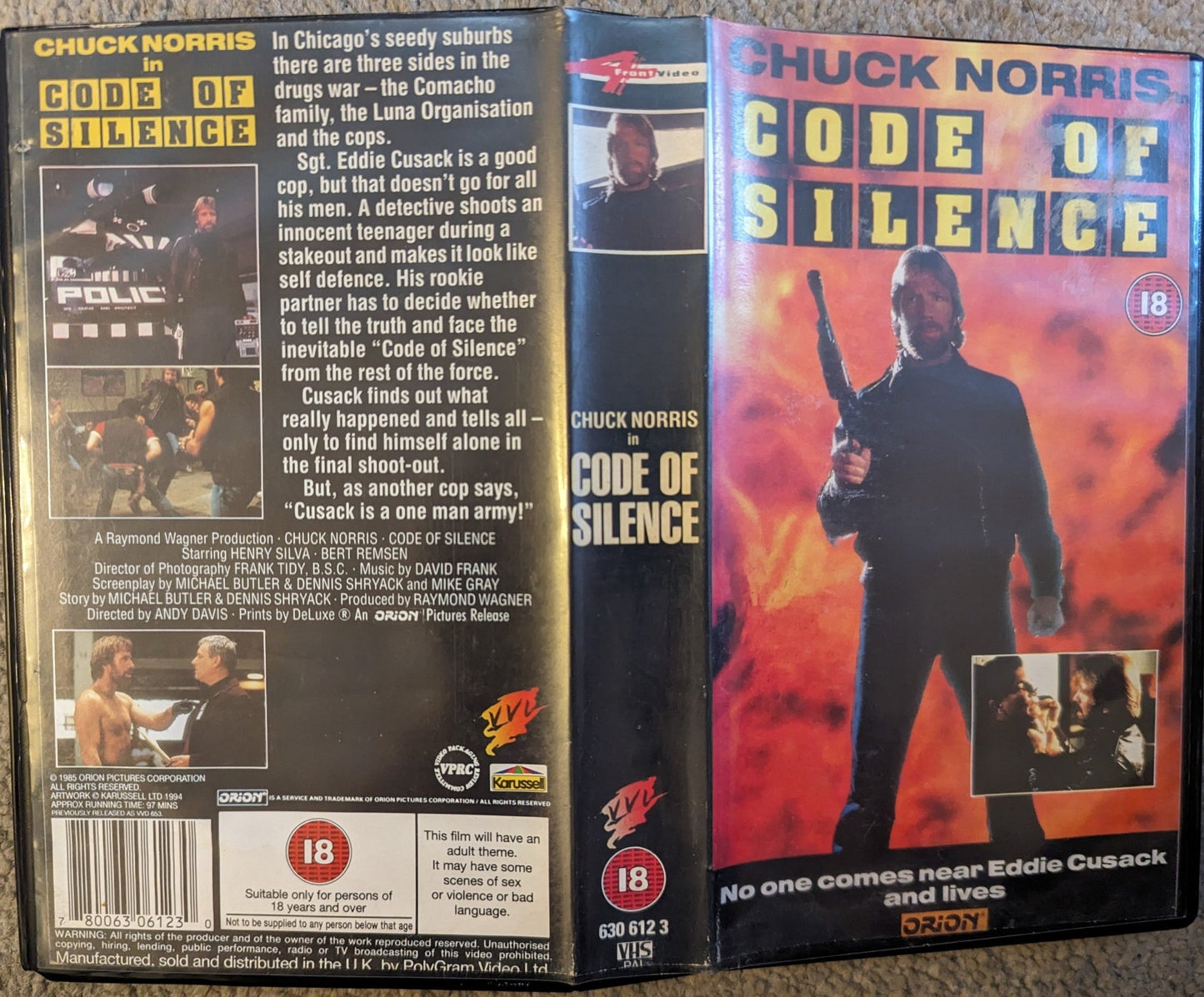 Code Of Silence (1985) VHS Video - Flippin Retro Video Shop