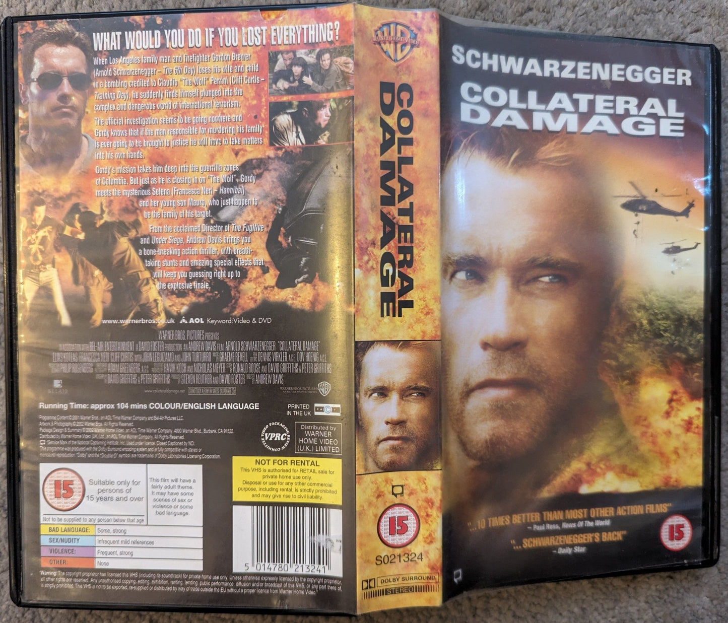 Collateral Damage (2002) VHS Video - Flippin Retro Video Shop