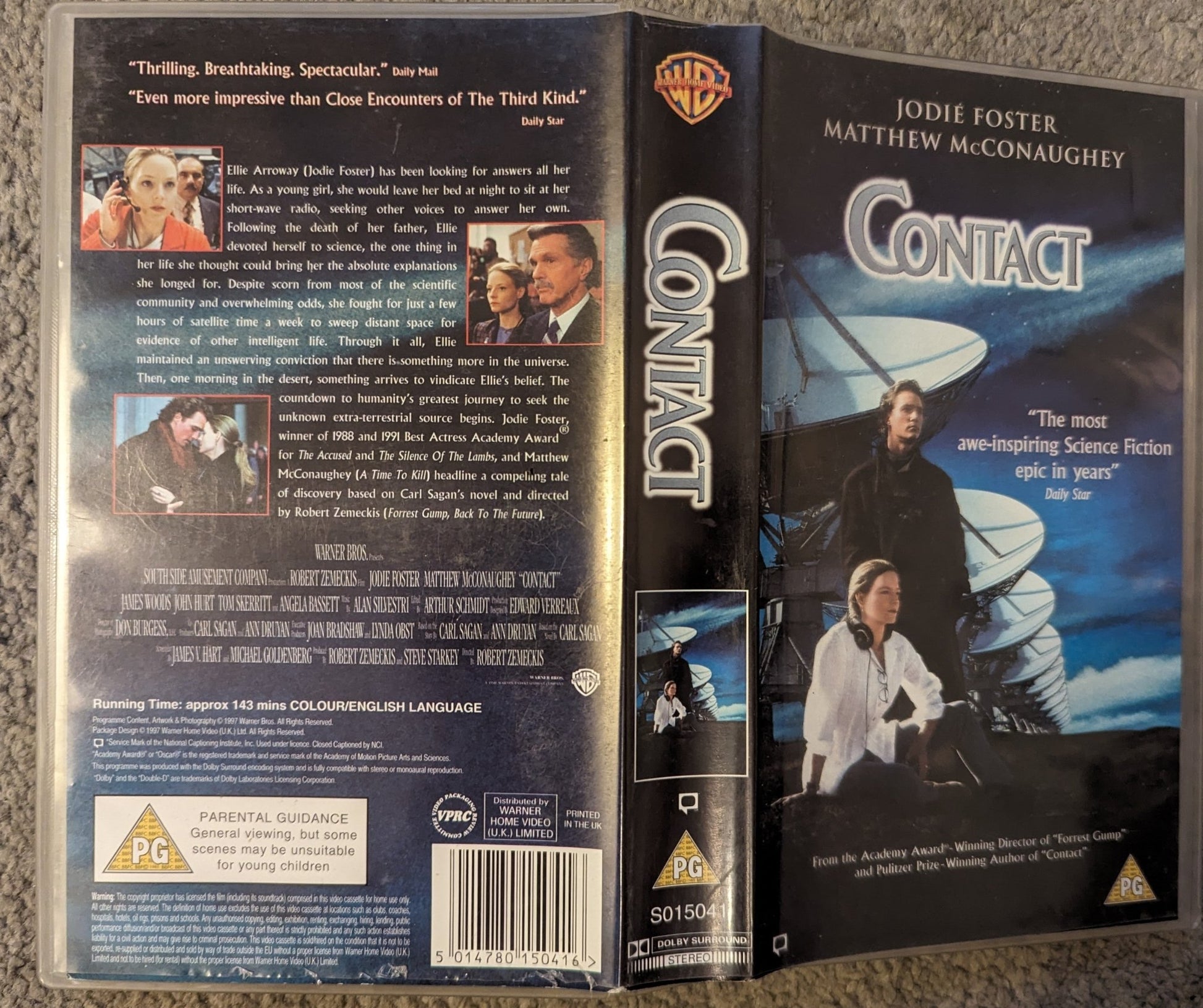 Contact (1997) VHS Video *Sealed* - Flippin Retro Video Shop