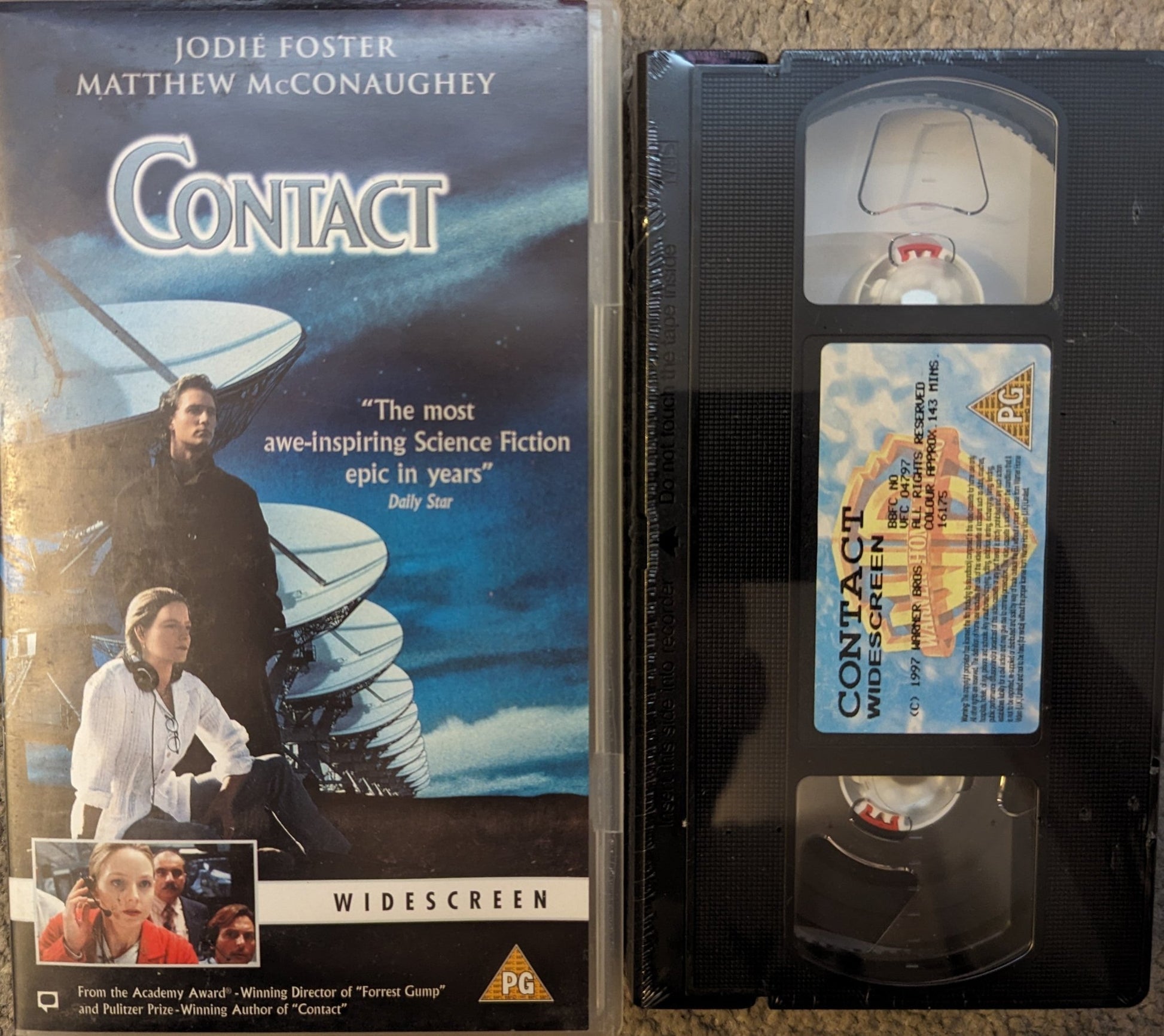 Contact (1997) VHS Video *Sealed* Wide - screen - Flippin Retro Video Shop