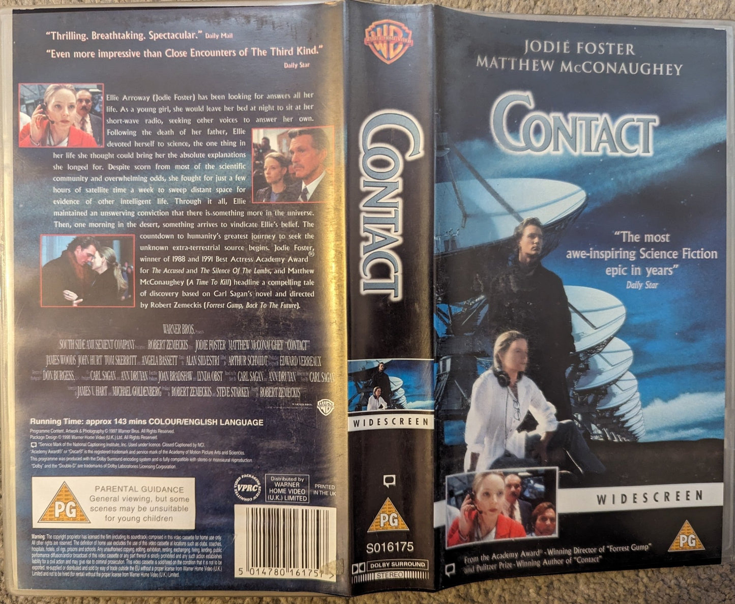 Contact (1997) VHS Video *Sealed* Wide - screen - Flippin Retro Video Shop