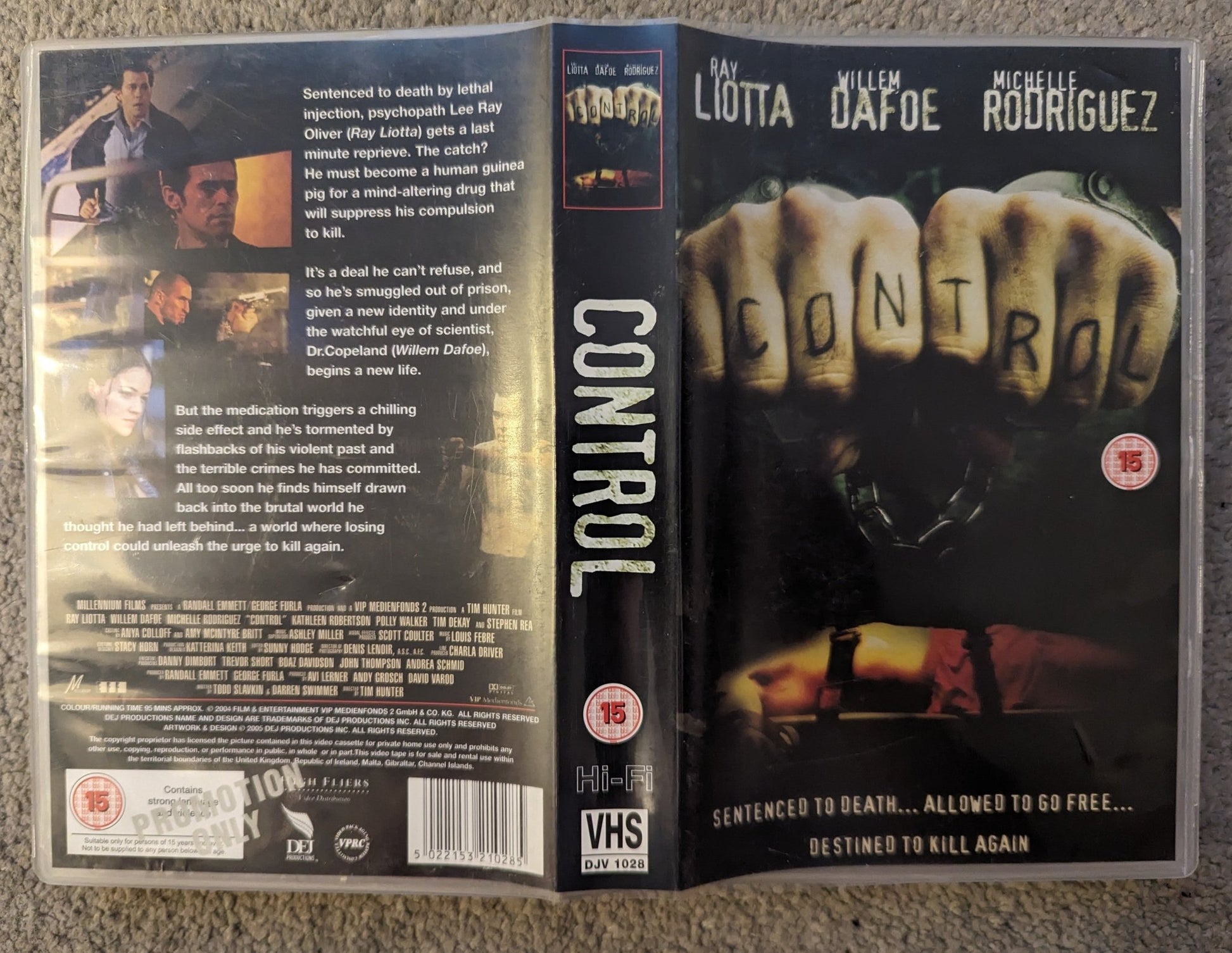 Control (2004) VHS Video Ex Rental Time code - Flippin Retro Video Shop