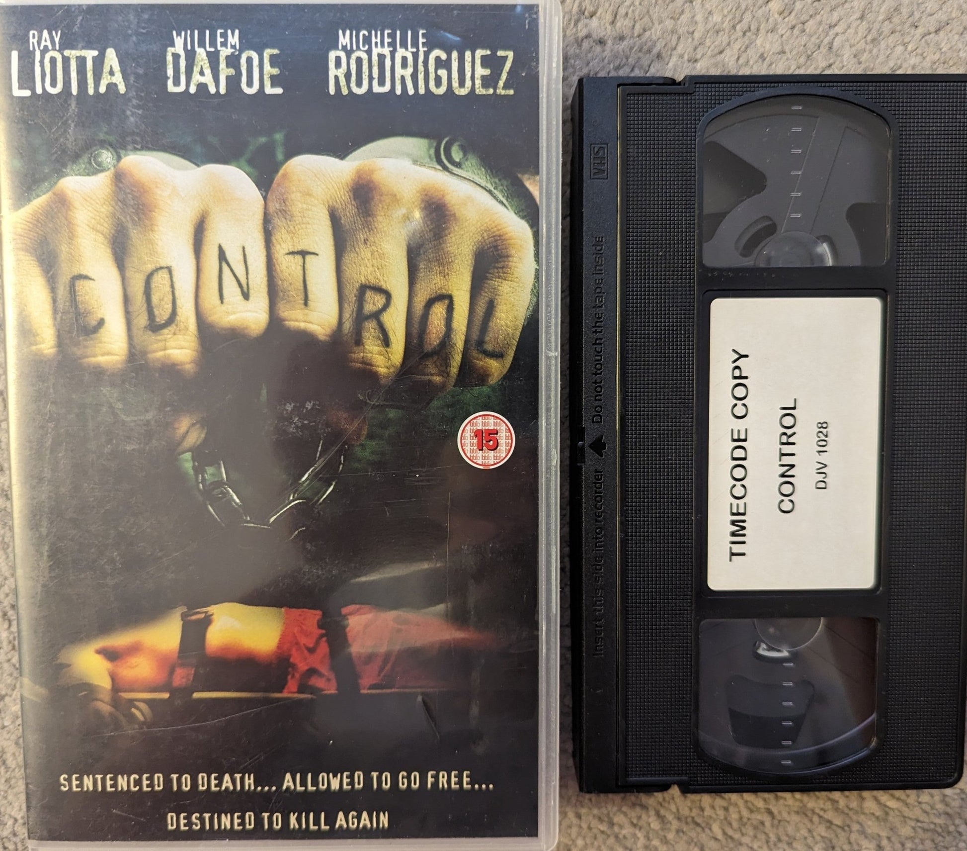 Control (2004) VHS Video Ex Rental Time code - Flippin Retro Video Shop