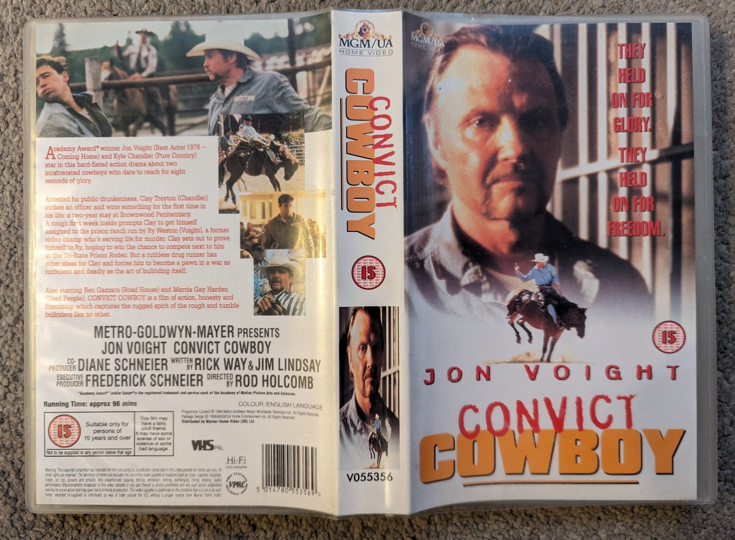 Convict Cowboy (1995) VHS Video Ex Rental - Flippin Retro Video Shop