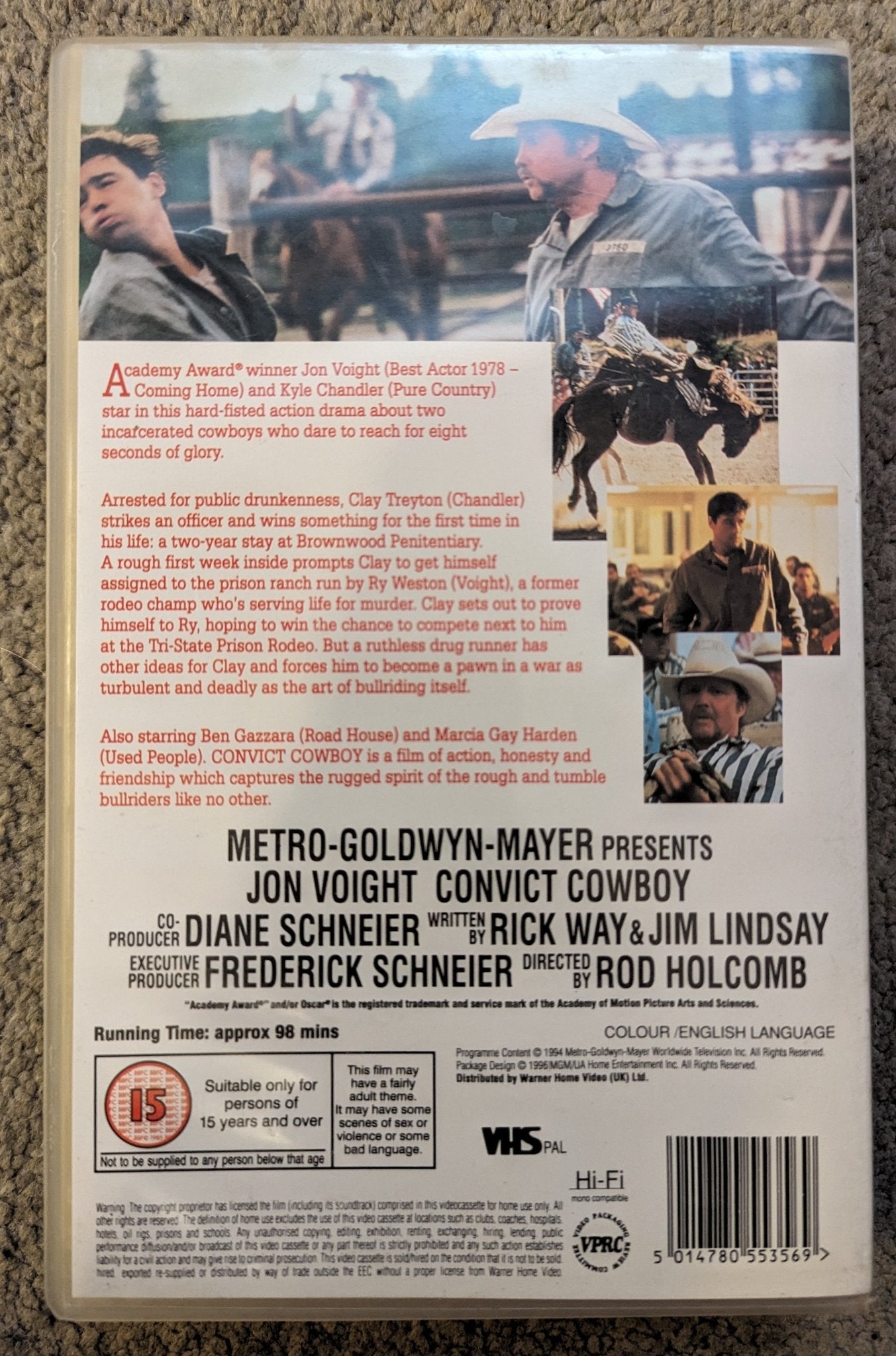 Convict Cowboy (1995) VHS Video Ex Rental - Flippin Retro Video Shop