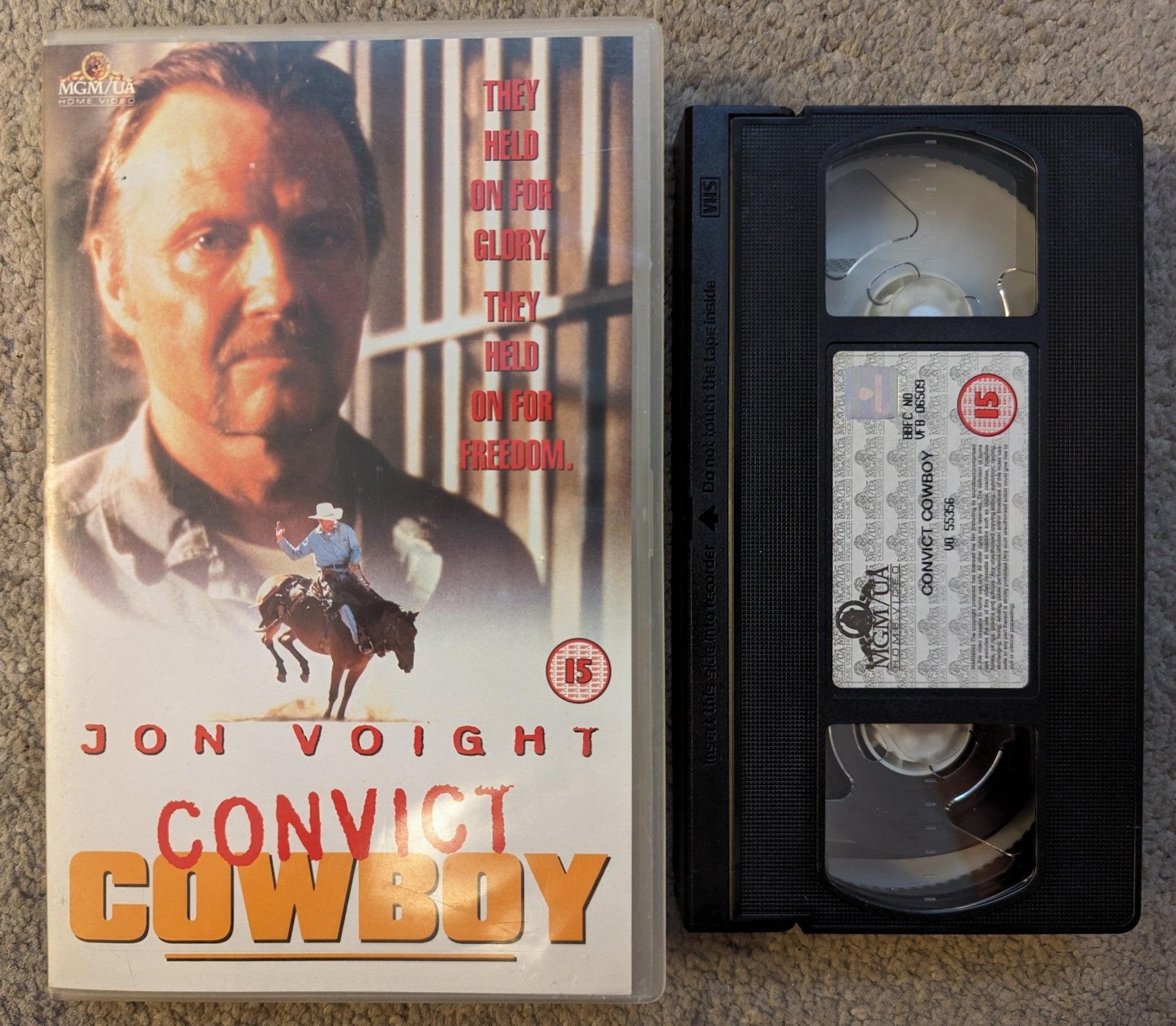 Convict Cowboy (1995) VHS Video Ex Rental - Flippin Retro Video Shop