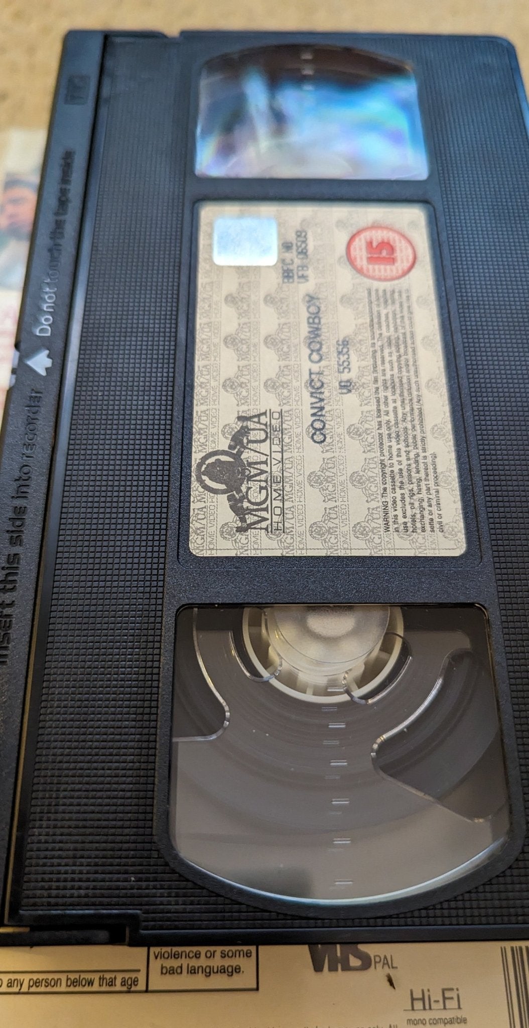 Convict Cowboy (1995) VHS Video Ex Rental - Flippin Retro Video Shop