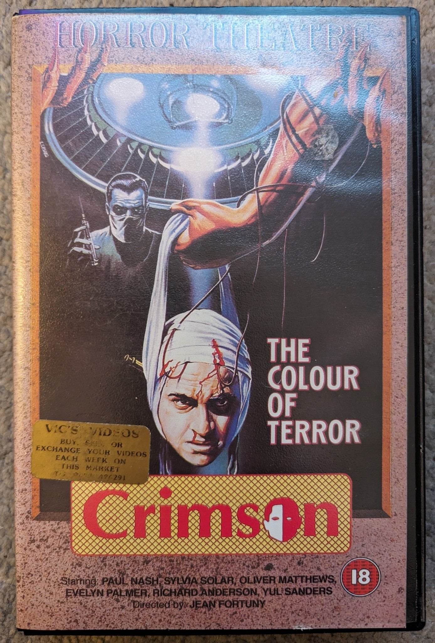 Crimson VHS Video Ex Rental - Flippin Retro Video Shop