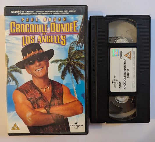 Crocodile Dundee In Los Angeles (2001) VHS Video Ex Rental - Flippin Retro Video Shop