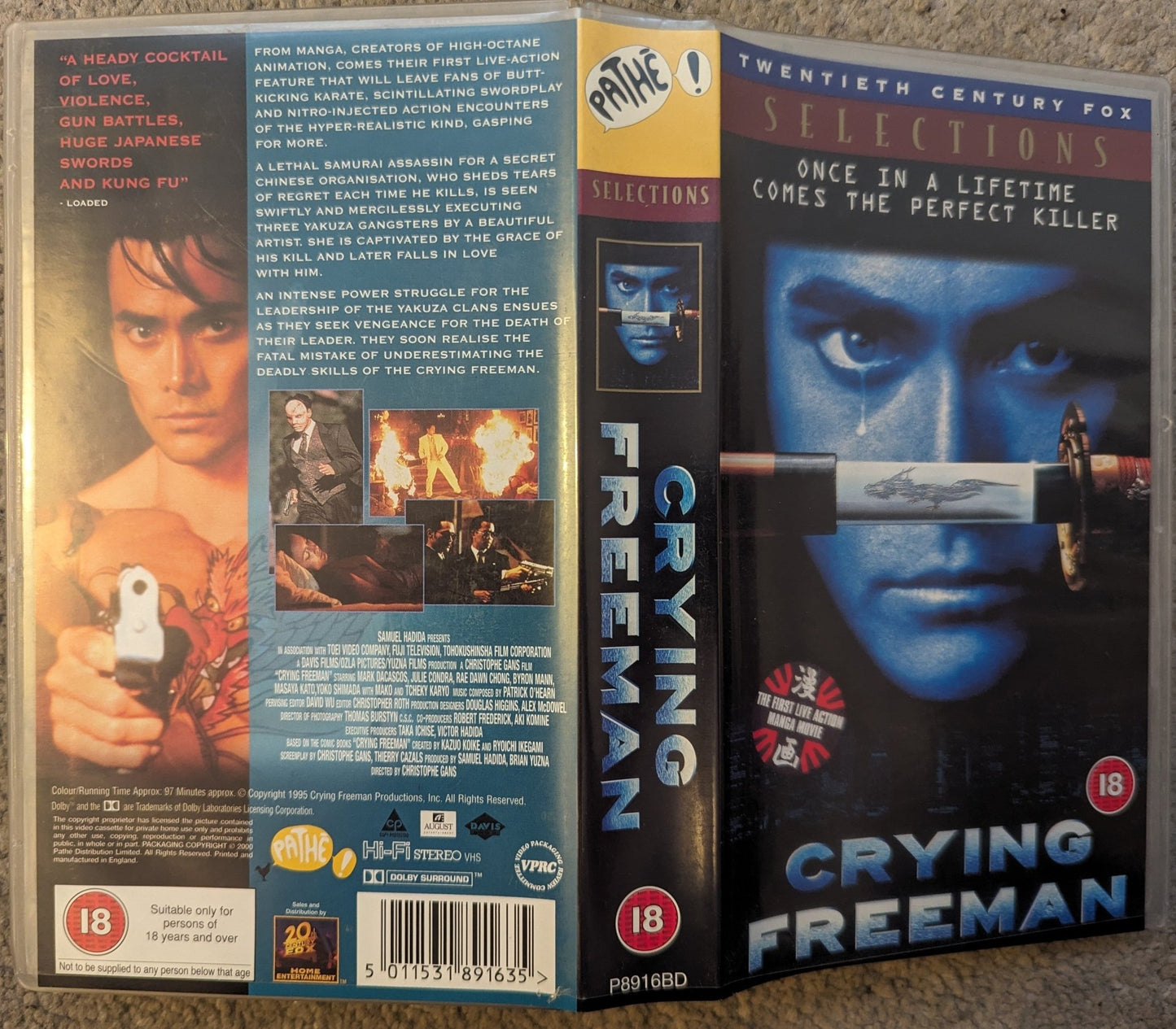 Crying Freeman (1995) VHS Video - Flippin Retro Video Shop