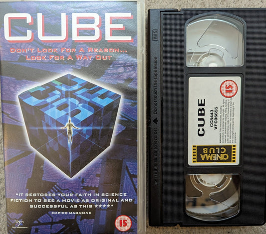 Cube (1997) VHS Video Cinema Club - Flippin Retro Video Shop