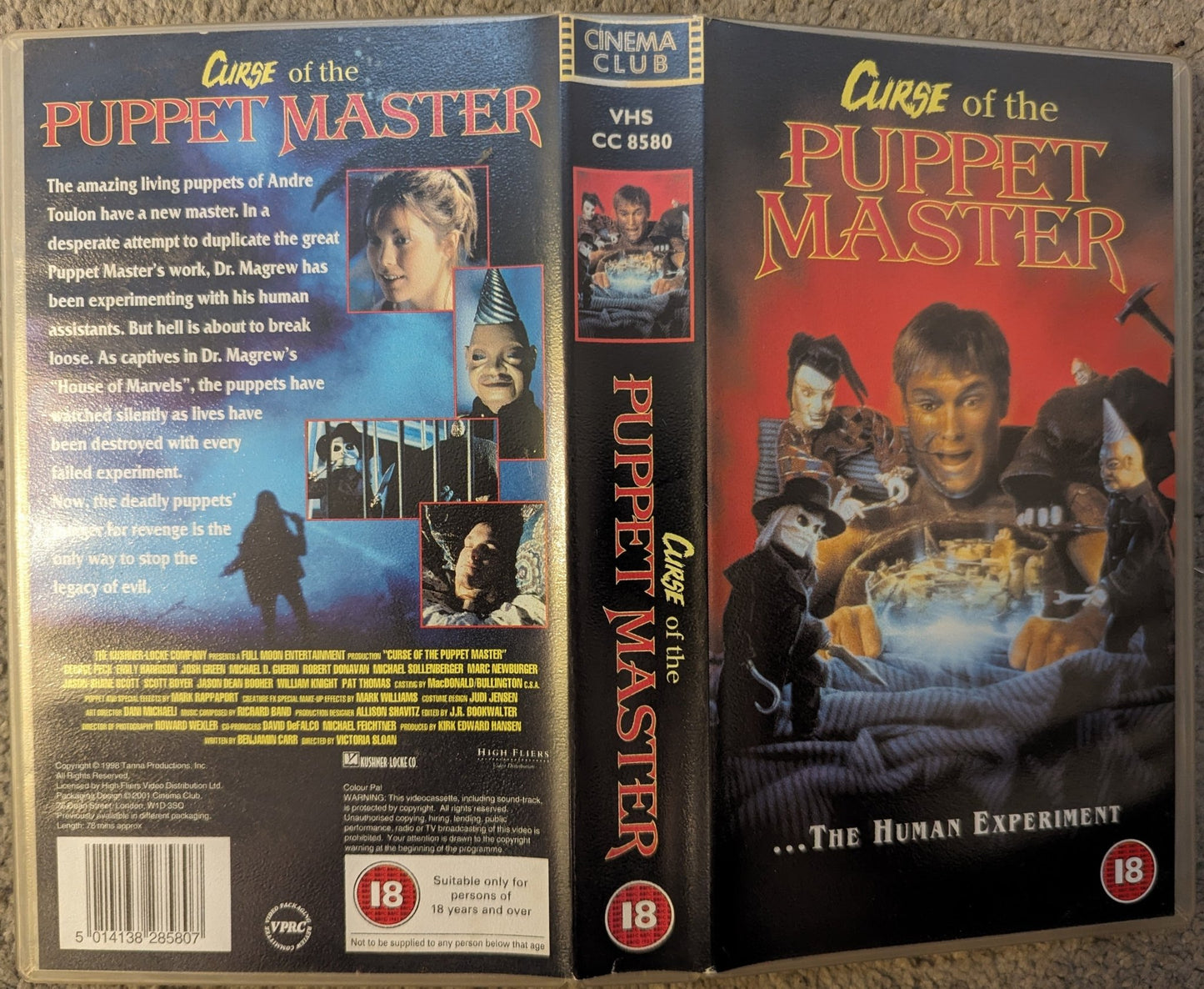 Curse of the Puppet Master (1998) VHS Video - Flippin Retro Video Shop