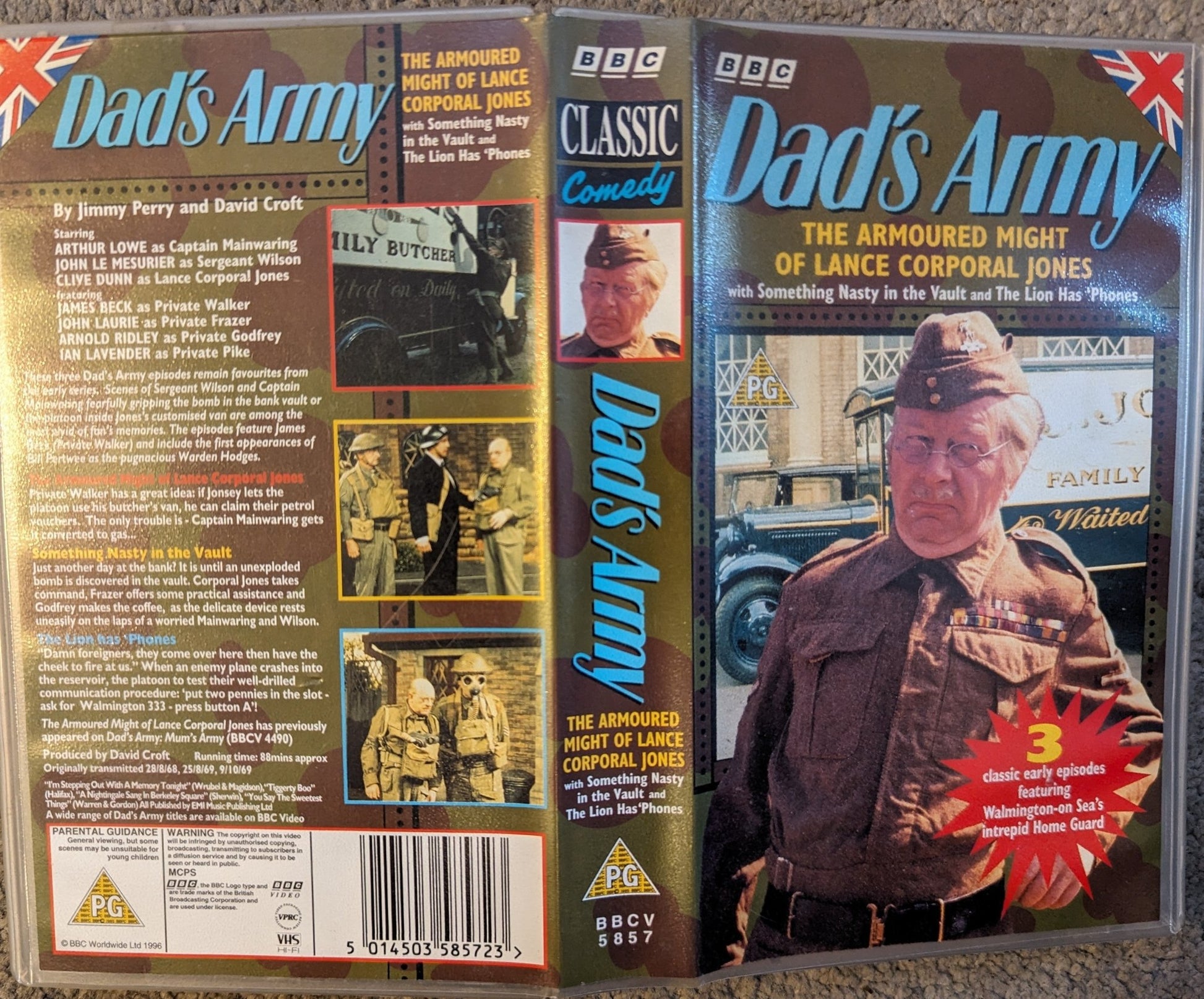 Dad's Army The Armoured Might Of Lance Corporal Jones VHS Video - Flippin Retro Video Shop