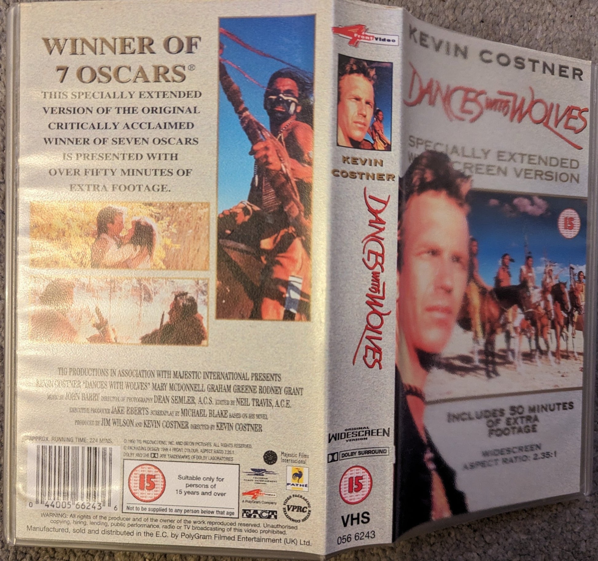 Dances With Wolves (1990) VHS Video - Flippin Retro Video Shop