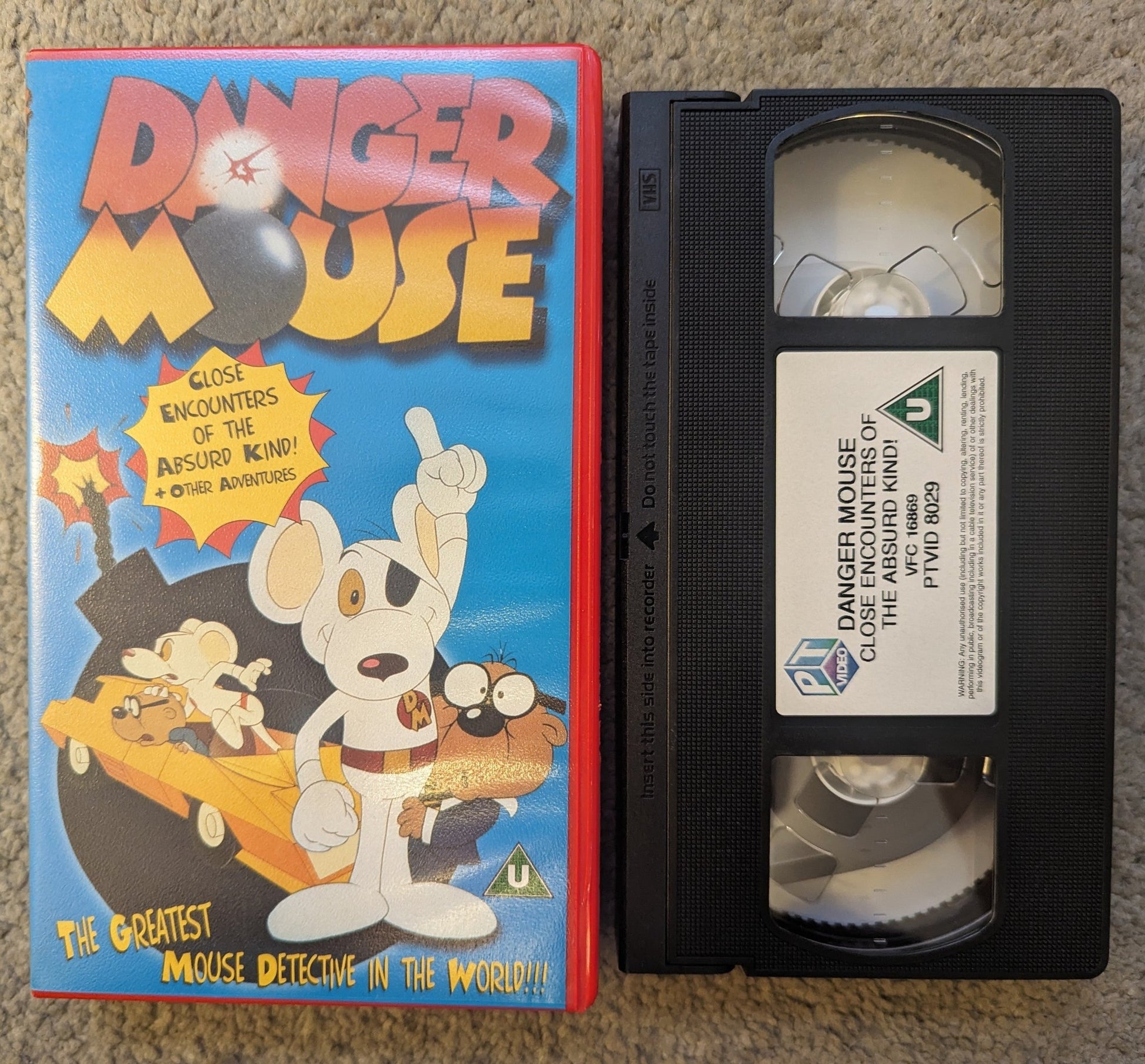 Danger Mouse Close Encounters Of The Absurd Kind (1980) VHS Video - Flippin Retro Video Shop