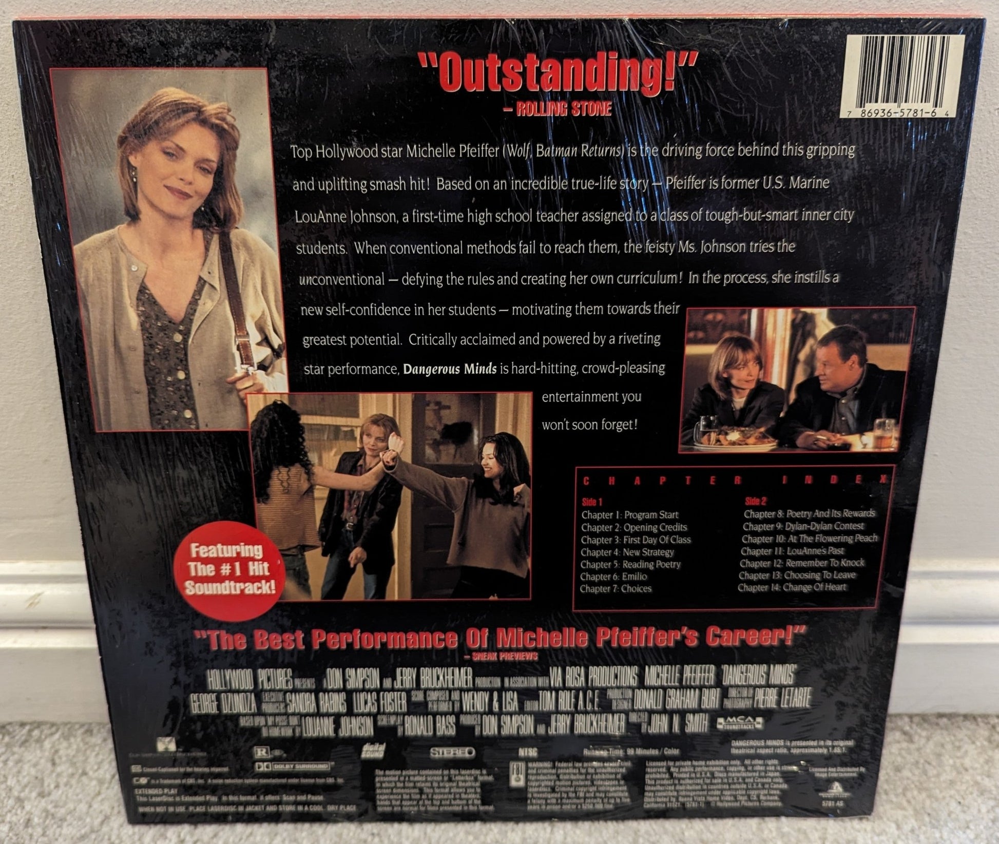 Dangerous Minds (1995) Laserdisc NTSC - Flippin Retro Video Shop