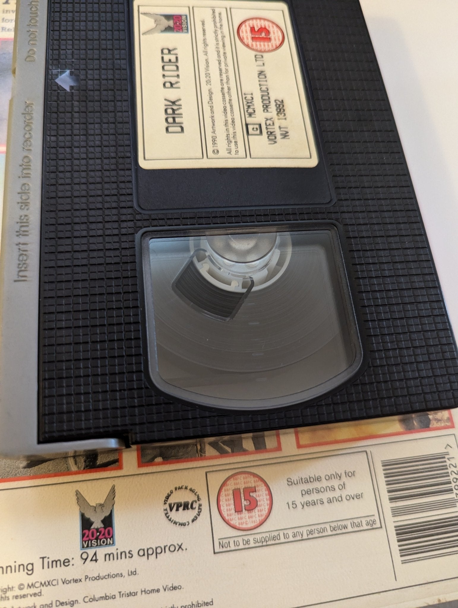 Dark Rider (1991) VHS Video Ex Rental - Flippin Retro Video Shop