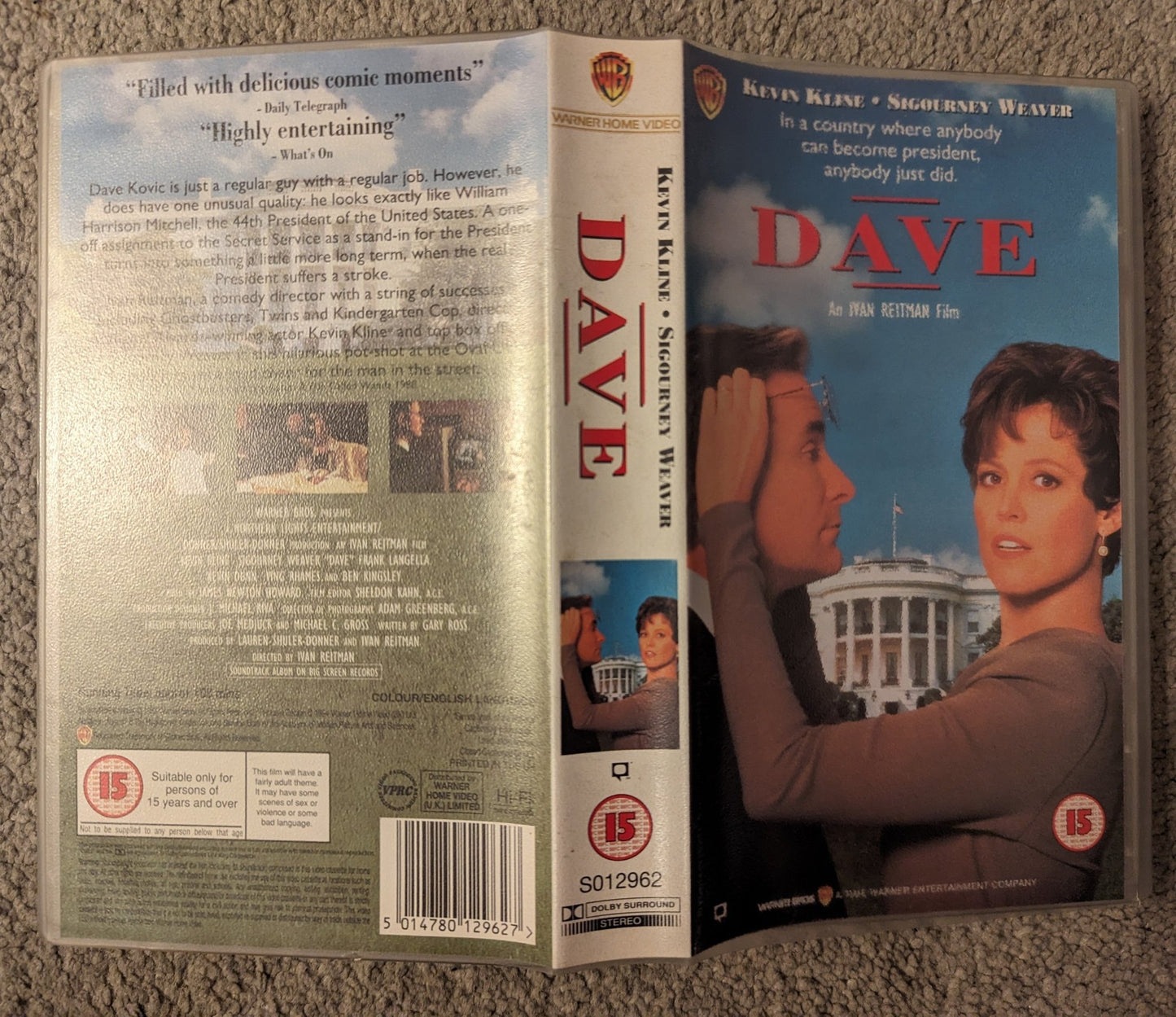 Dave (1993) VHS Video - Flippin Retro Video Shop