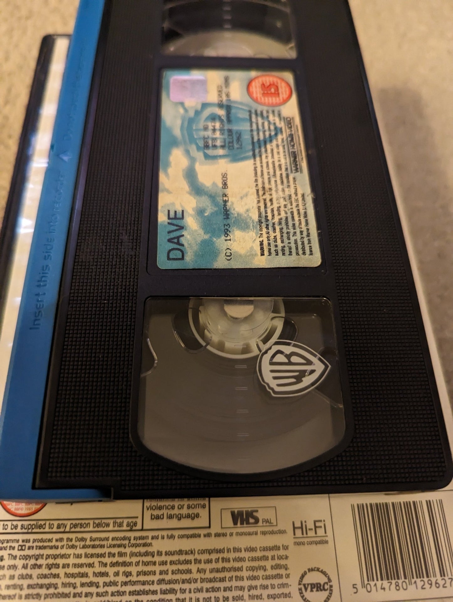 Dave (1993) VHS Video Ex Rental Display Copy - Flippin Retro Video Shop