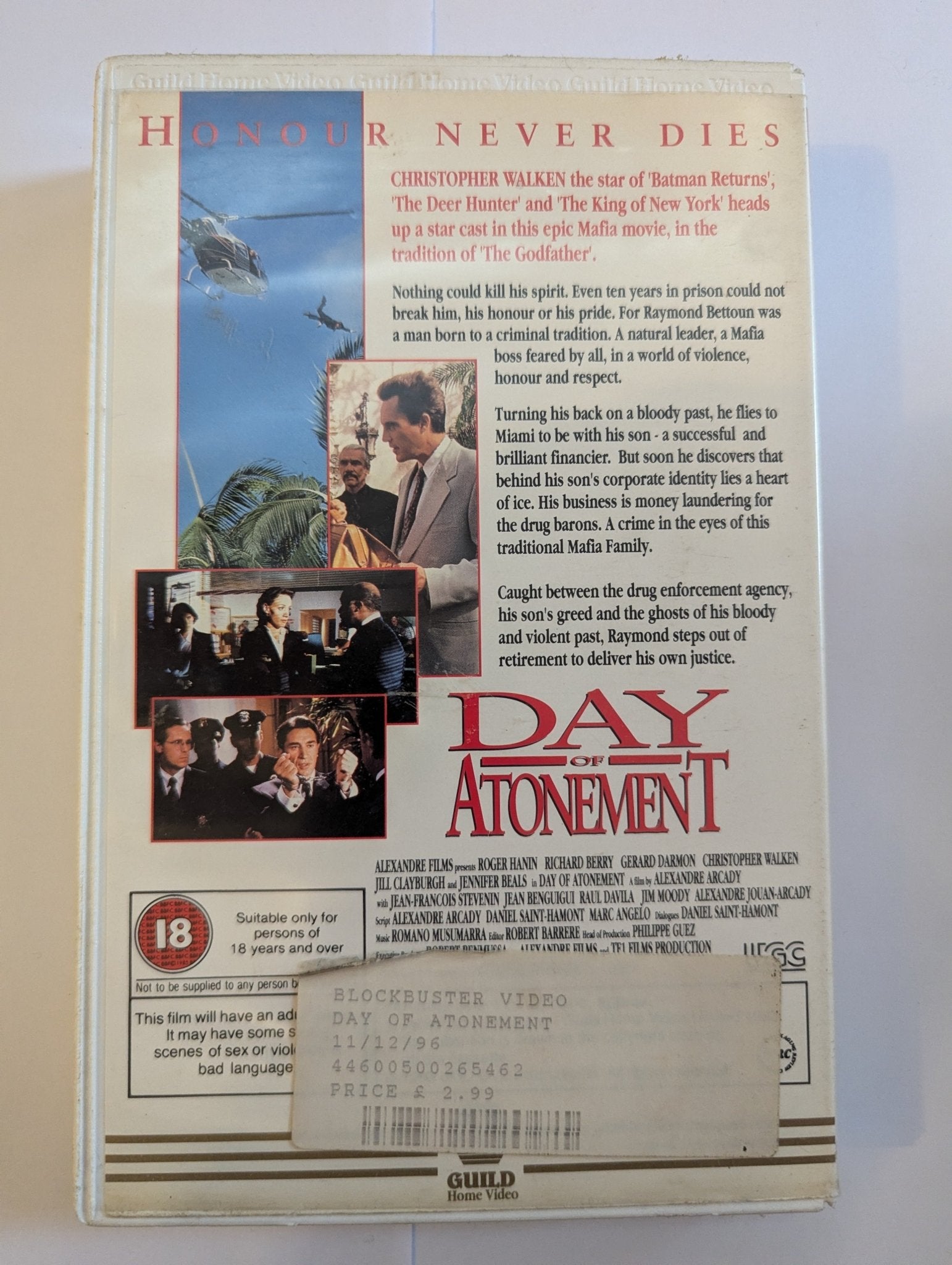 Day Of Atonement (1992) VHS Video Ex Rental - Flippin Retro Video Shop