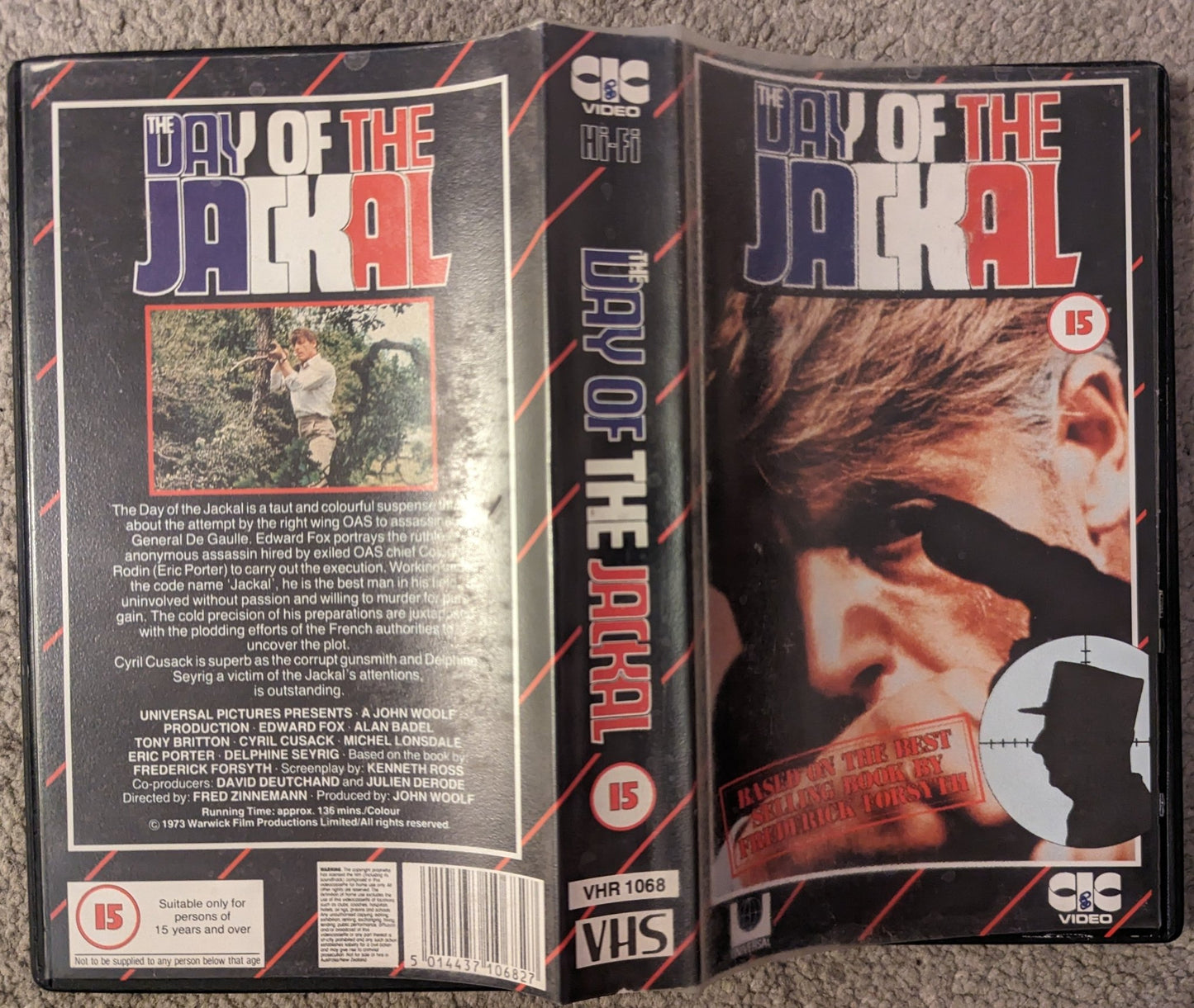 Day Of The Jackal (1973) VHS Video - Flippin Retro Video Shop