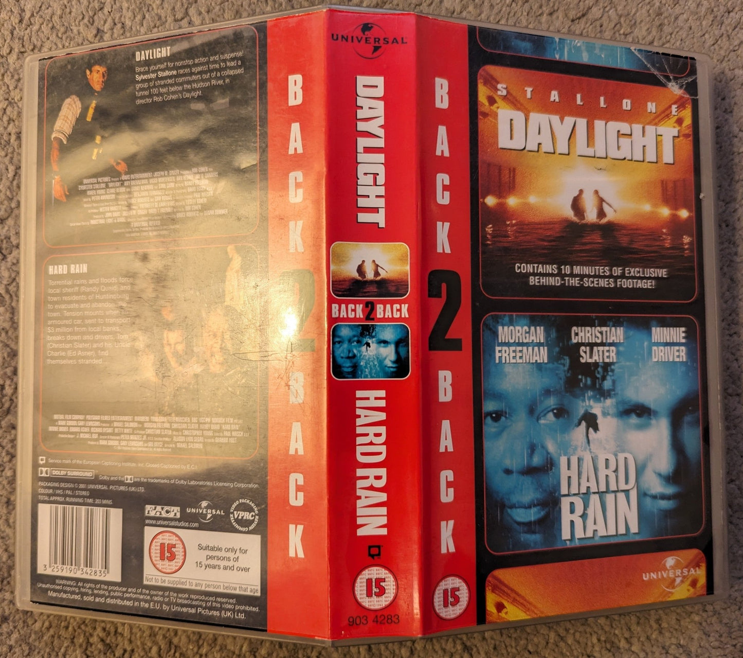 Daylight & Hard Rain (1998 1996) VHS Video - Flippin Retro Video Shop