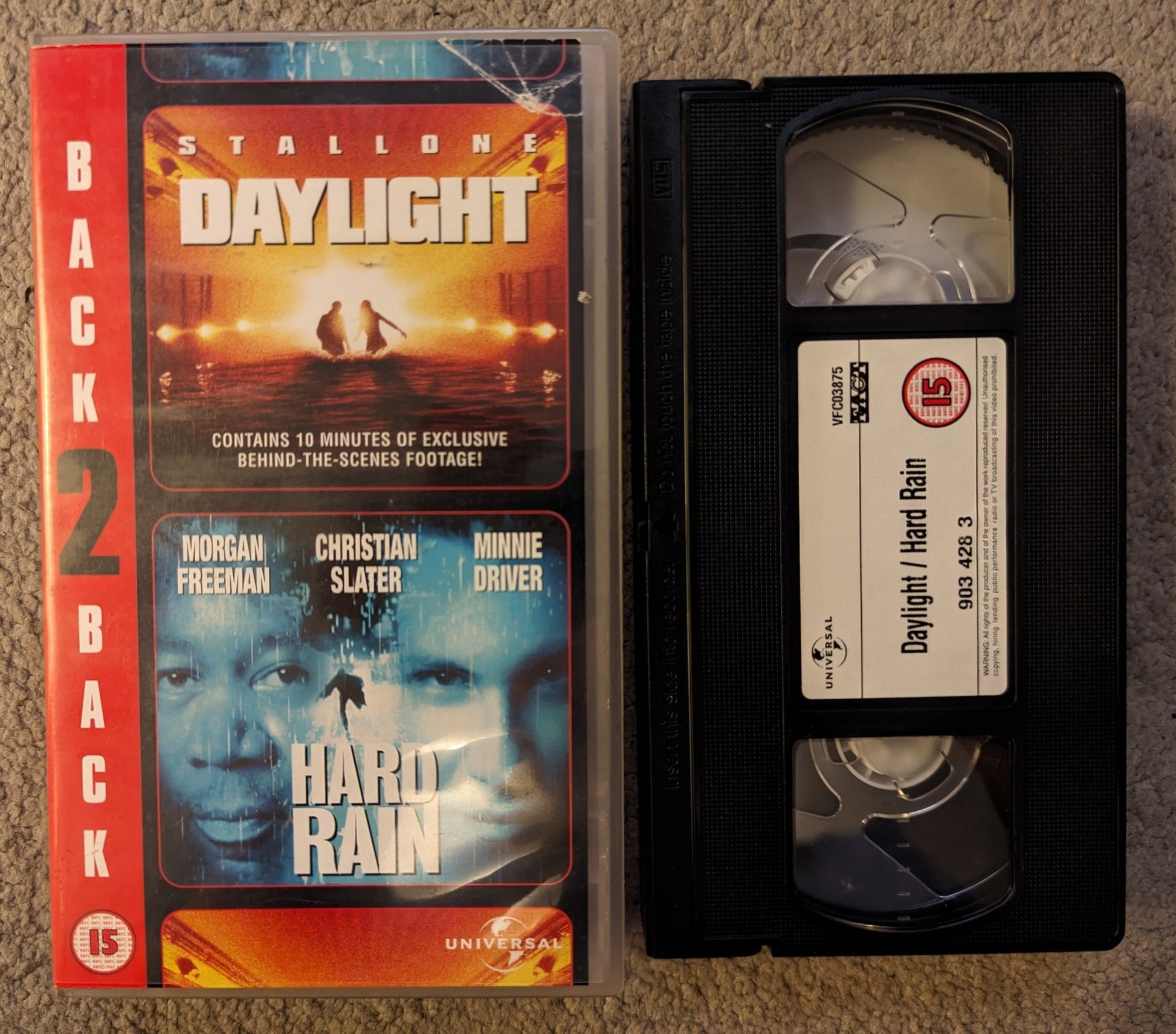 Daylight & Hard Rain (1998 1996) VHS Video - Flippin Retro Video Shop