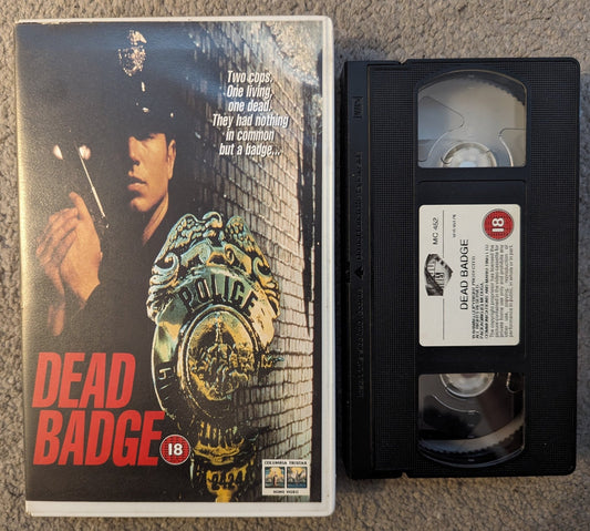 Dead Badge (1995) VHS Video Ex Rental - Flippin Retro Video Shop