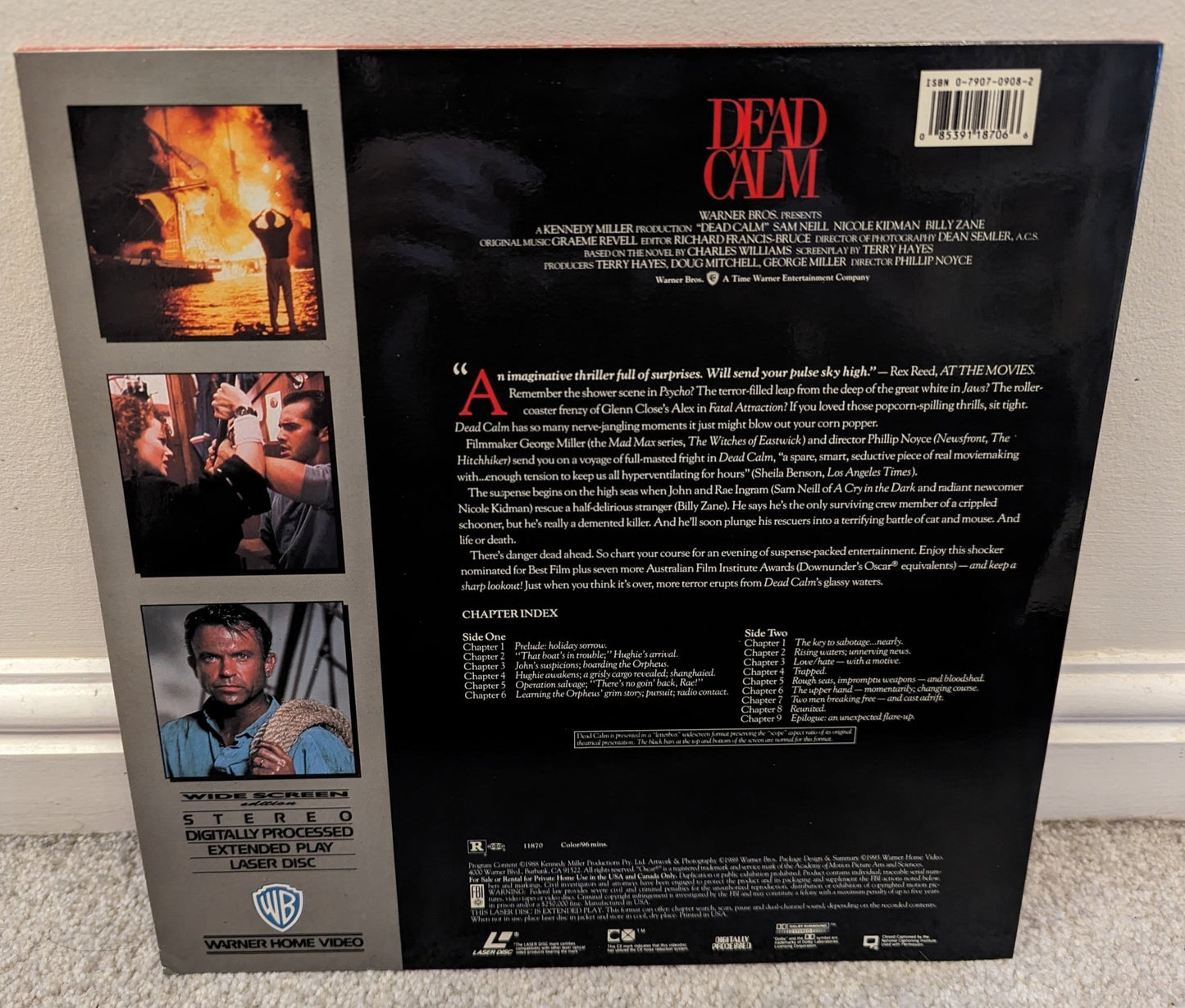 Dead Calm (1989) Laserdisc NTSC - Flippin Retro Video Shop