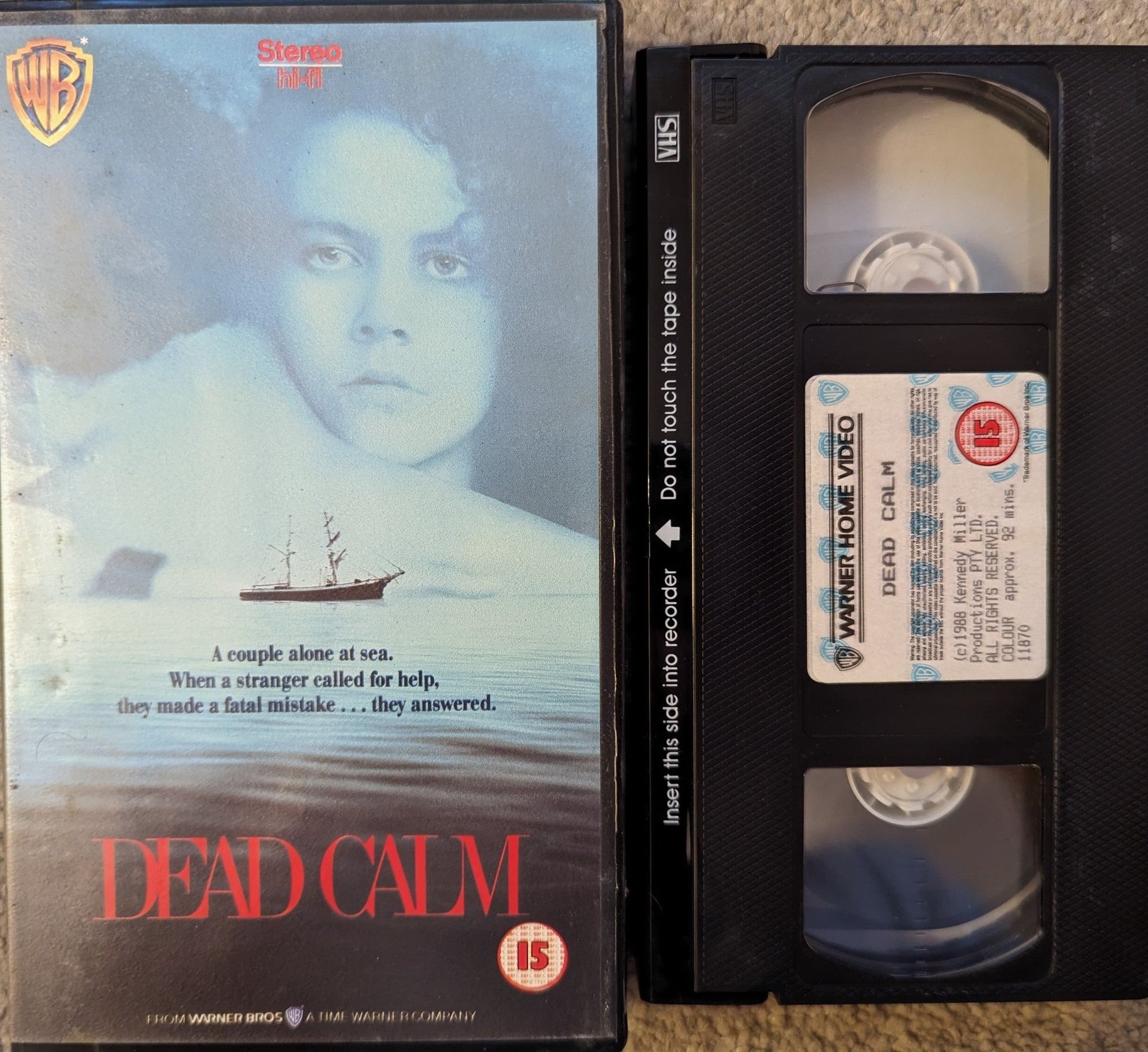 Dead Calm (1989) VHS Video - Flippin Retro Video Shop