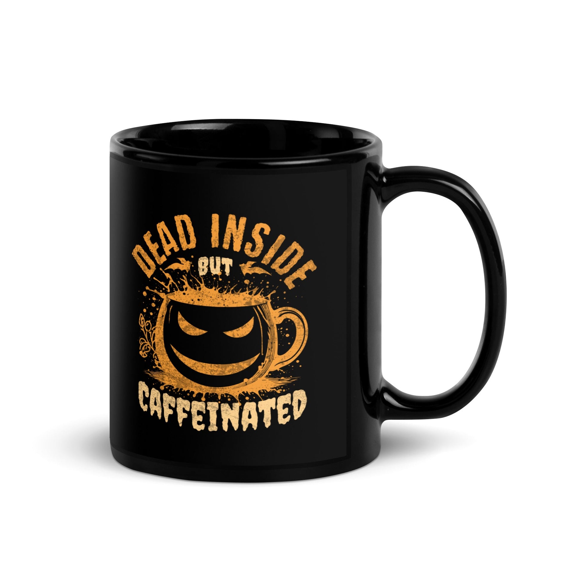 Dead Inside But Caffeinated Mug - Flippin Retro