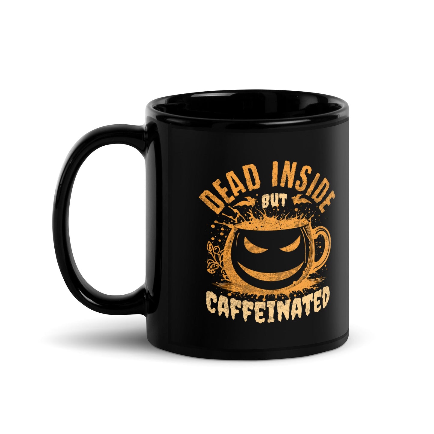 Dead Inside But Caffeinated Mug - Flippin Retro