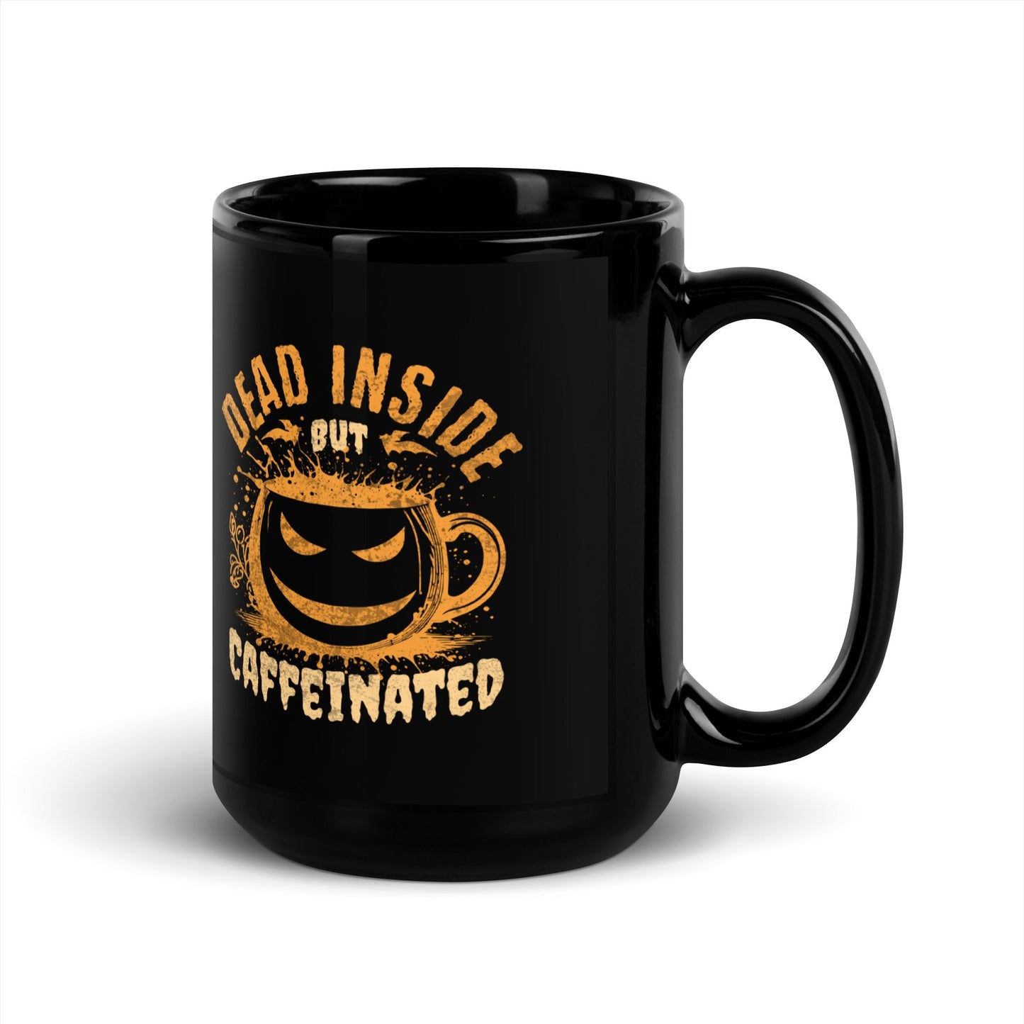 Dead Inside But Caffeinated Mug - Flippin Retro