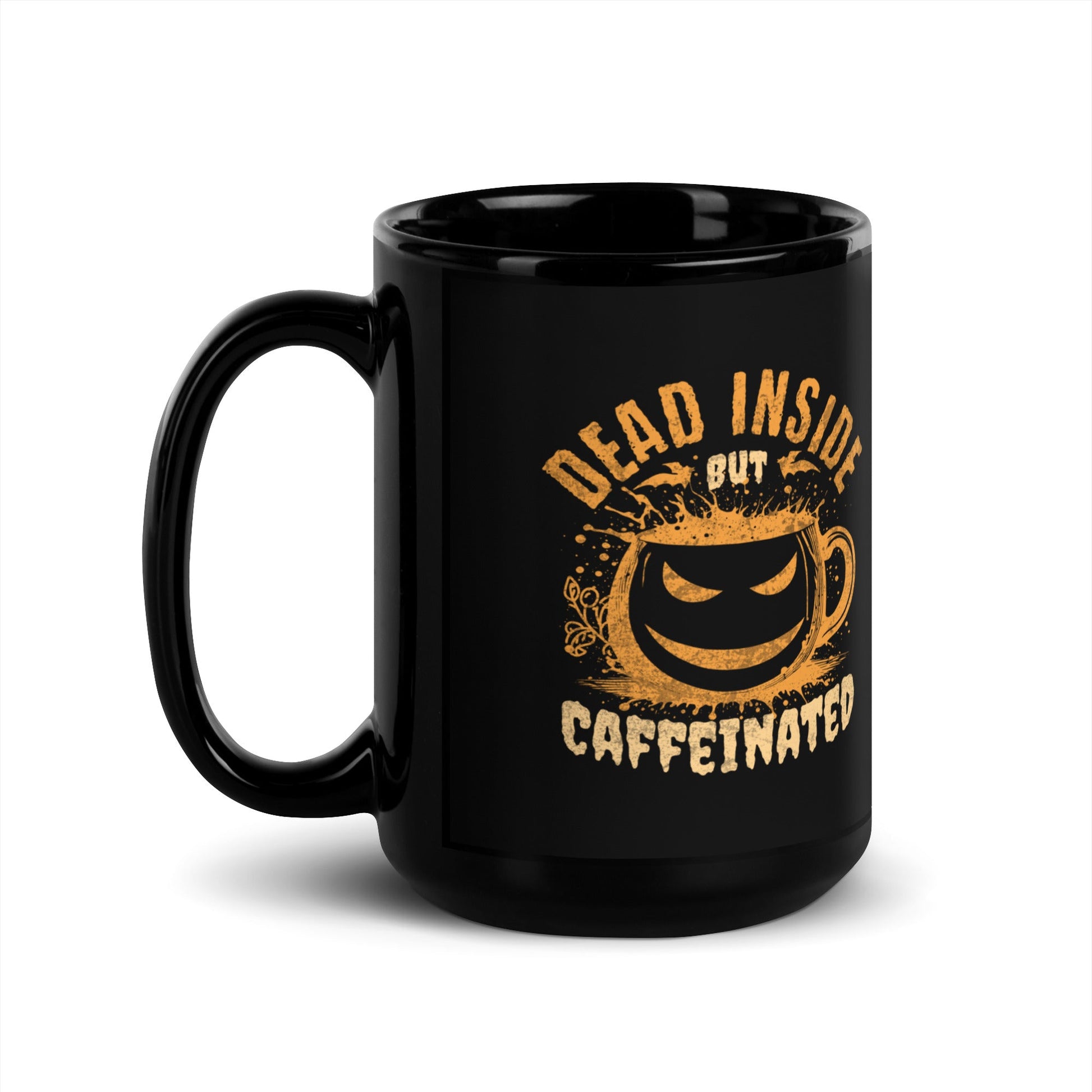 Dead Inside But Caffeinated Mug - Flippin Retro