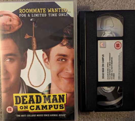 Dead Man On Campus (1998) VHS Video Ex Rental - Flippin Retro Video Shop