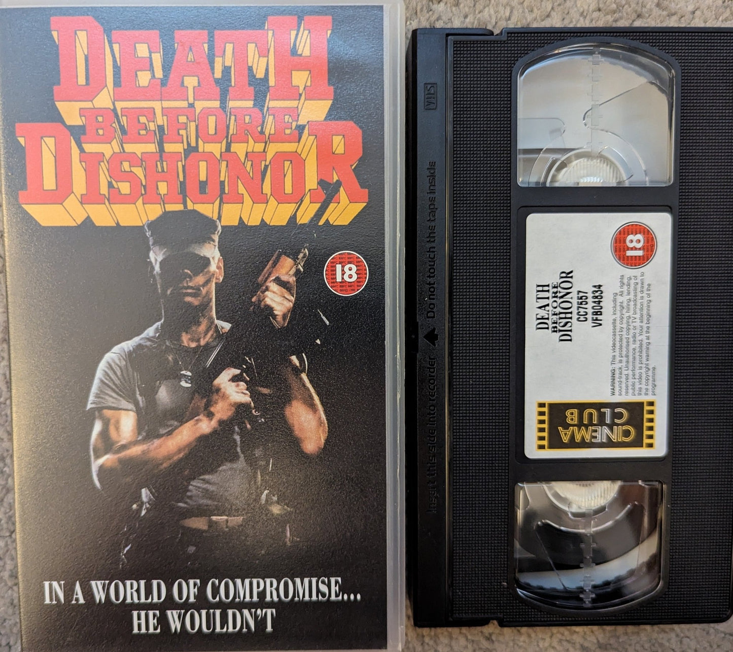 Death Before Dishonour (1987) VHS Video - Flippin Retro Video Shop