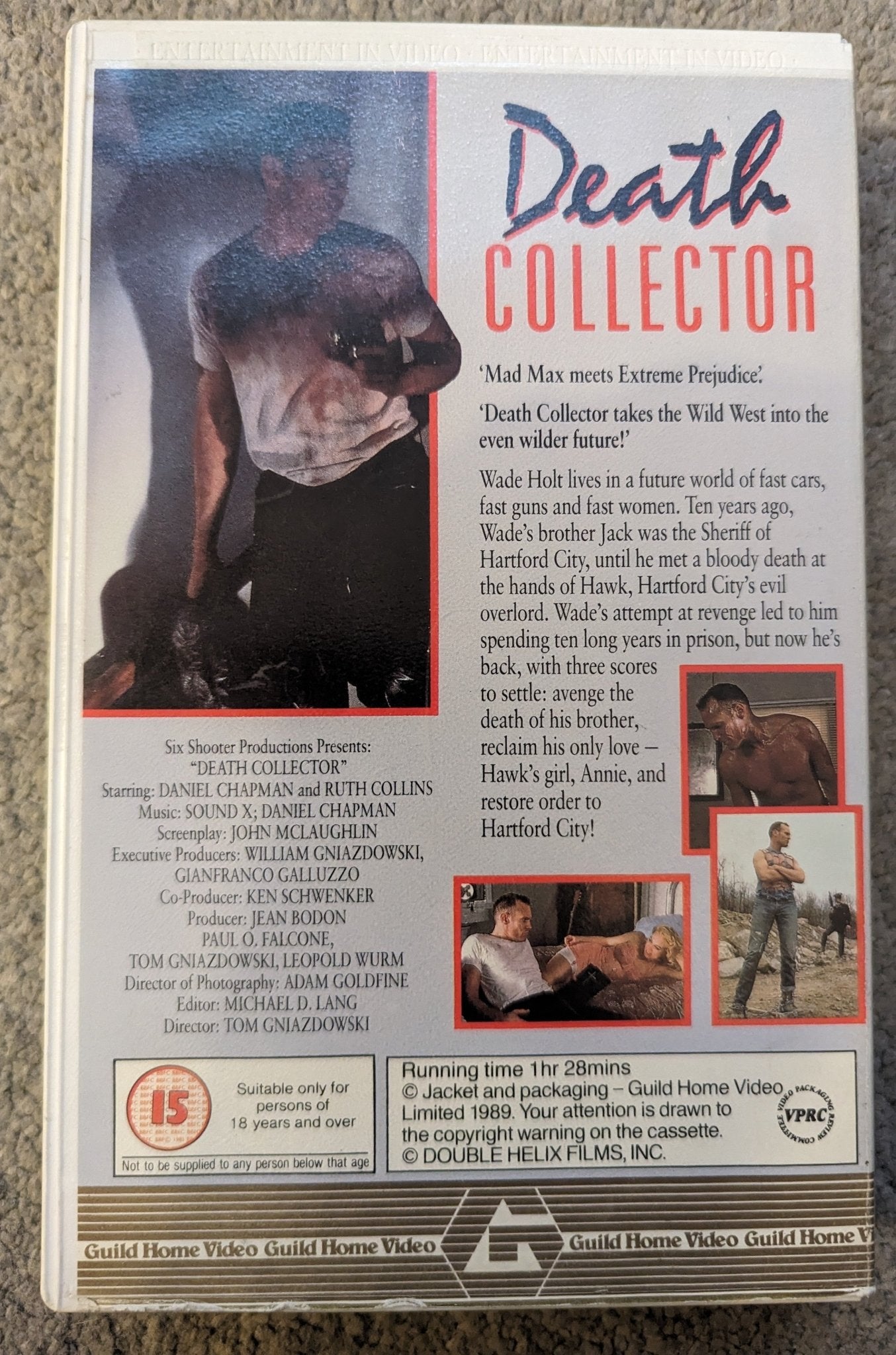 Death Collector (1988) VHS Video Ex Rental - Flippin Retro Video Shop