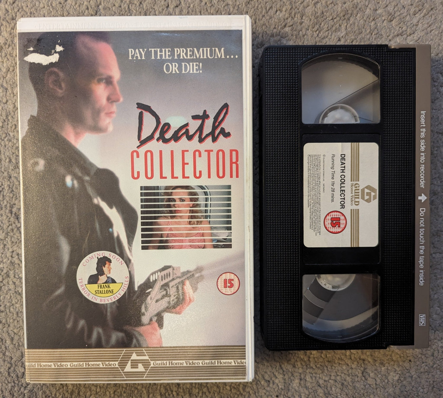 Death Collector (1988) VHS Video Ex Rental - Flippin Retro Video Shop